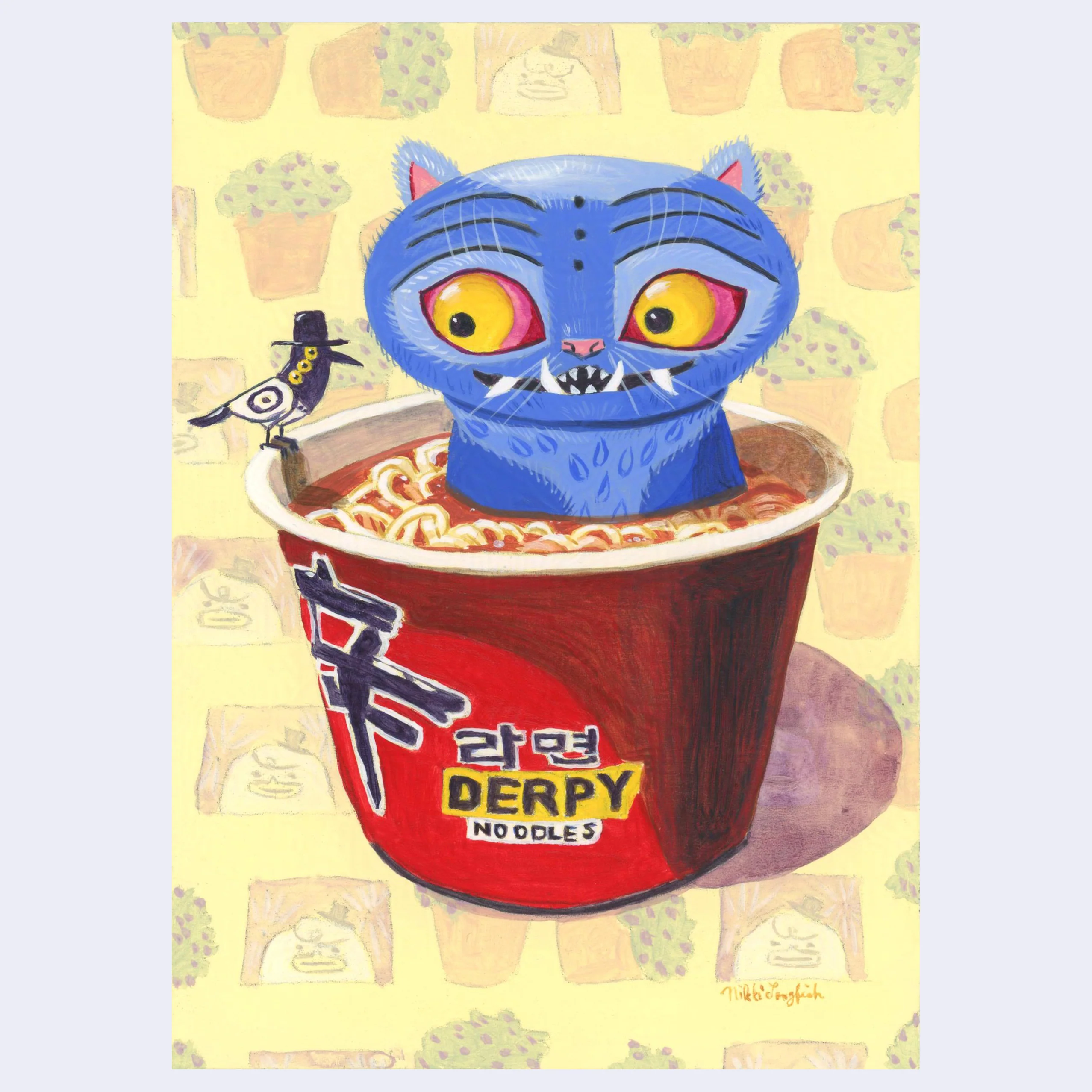 5x7 (2025) - #43 - Nikki Longfish - "Derpy Noodles"