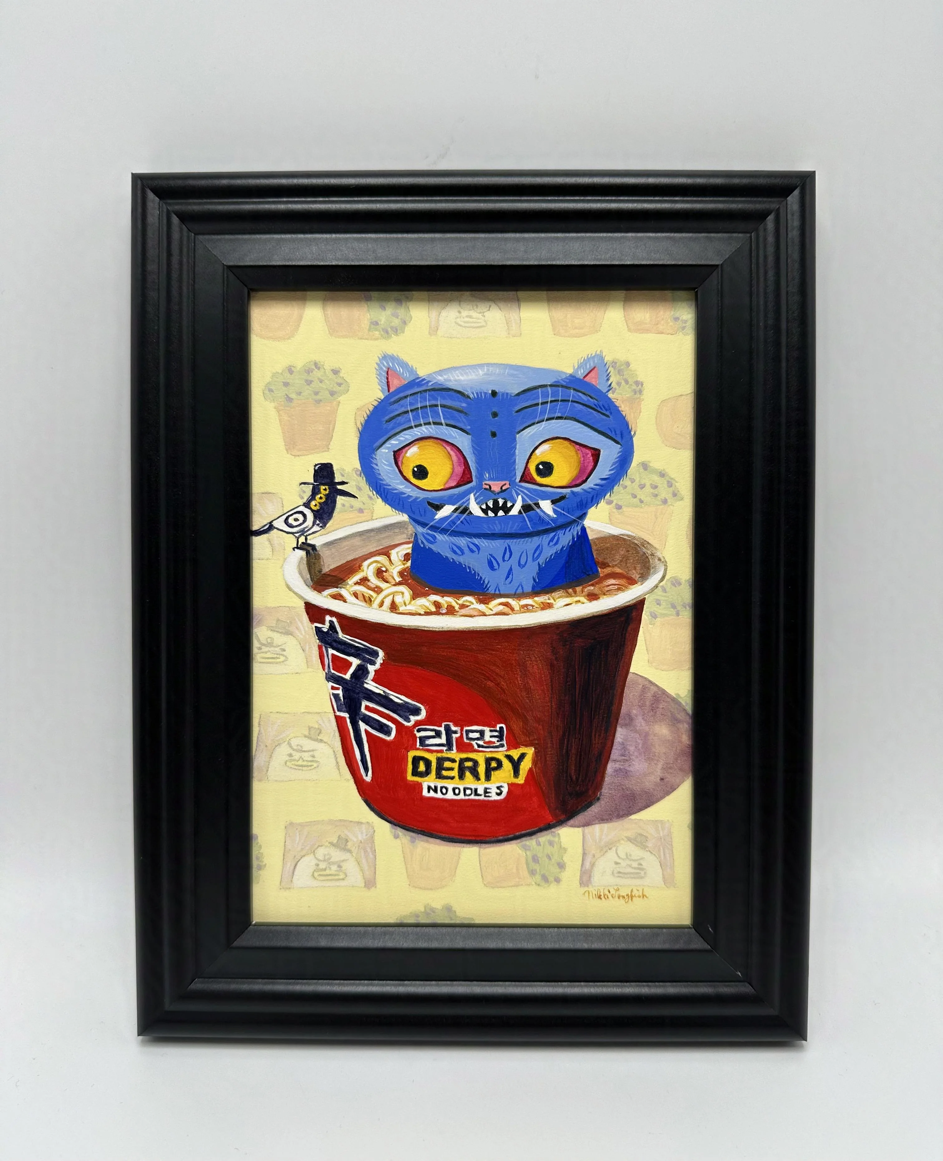 5x7 (2025) - #43 - Nikki Longfish - "Derpy Noodles" - Image 2