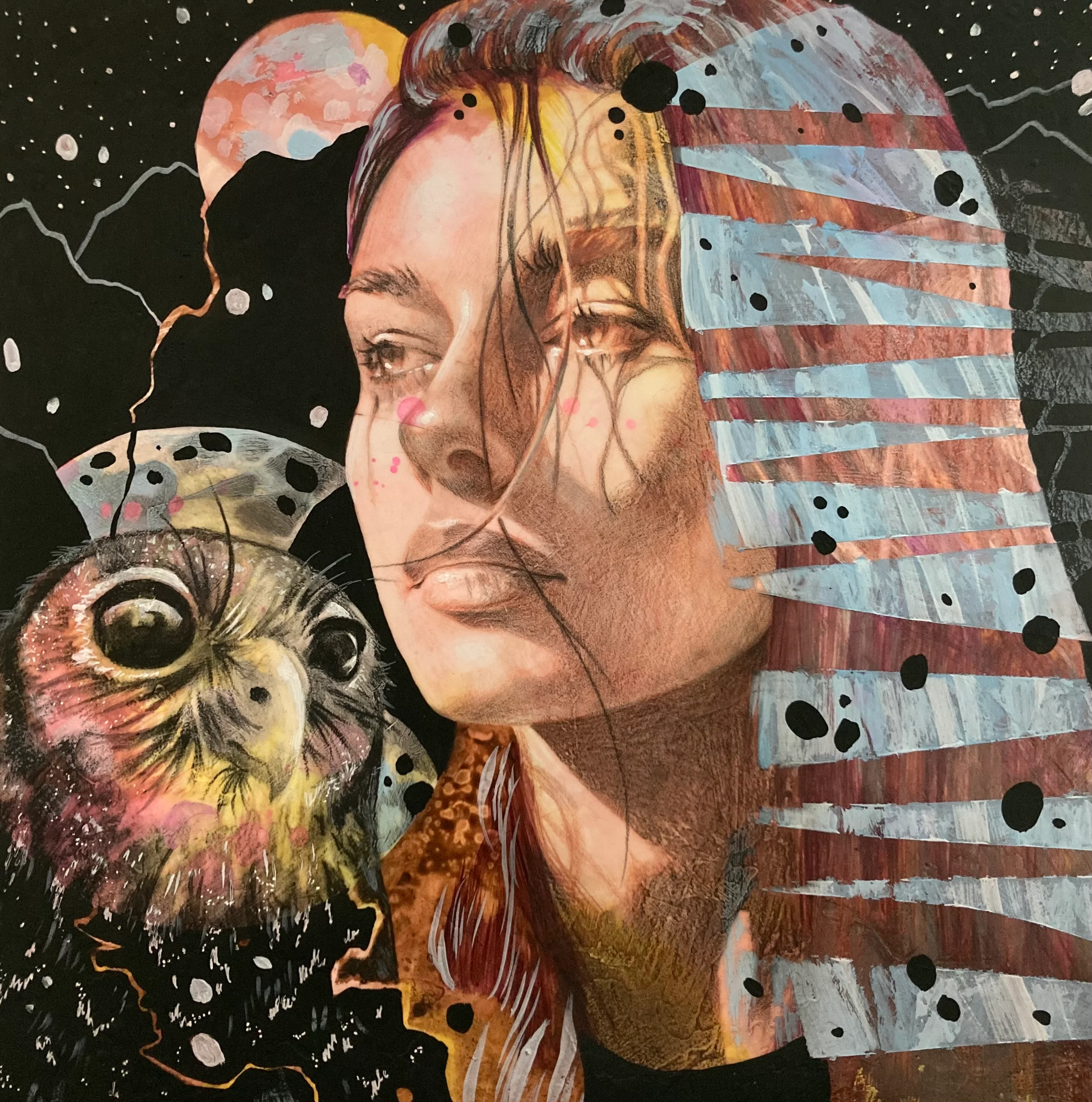 8 x 8 (2022) - #08 - Jenna Gibson - "Eagle Owlâ