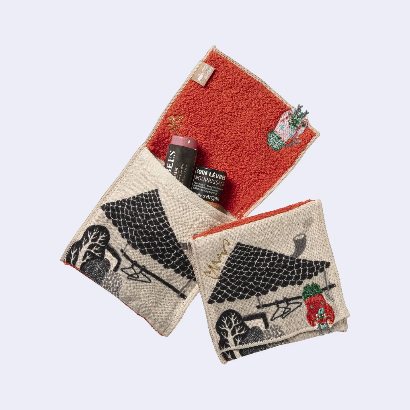 Amanojaku Yokai Fabric Handkerchief Pouch/Case - Image 2
