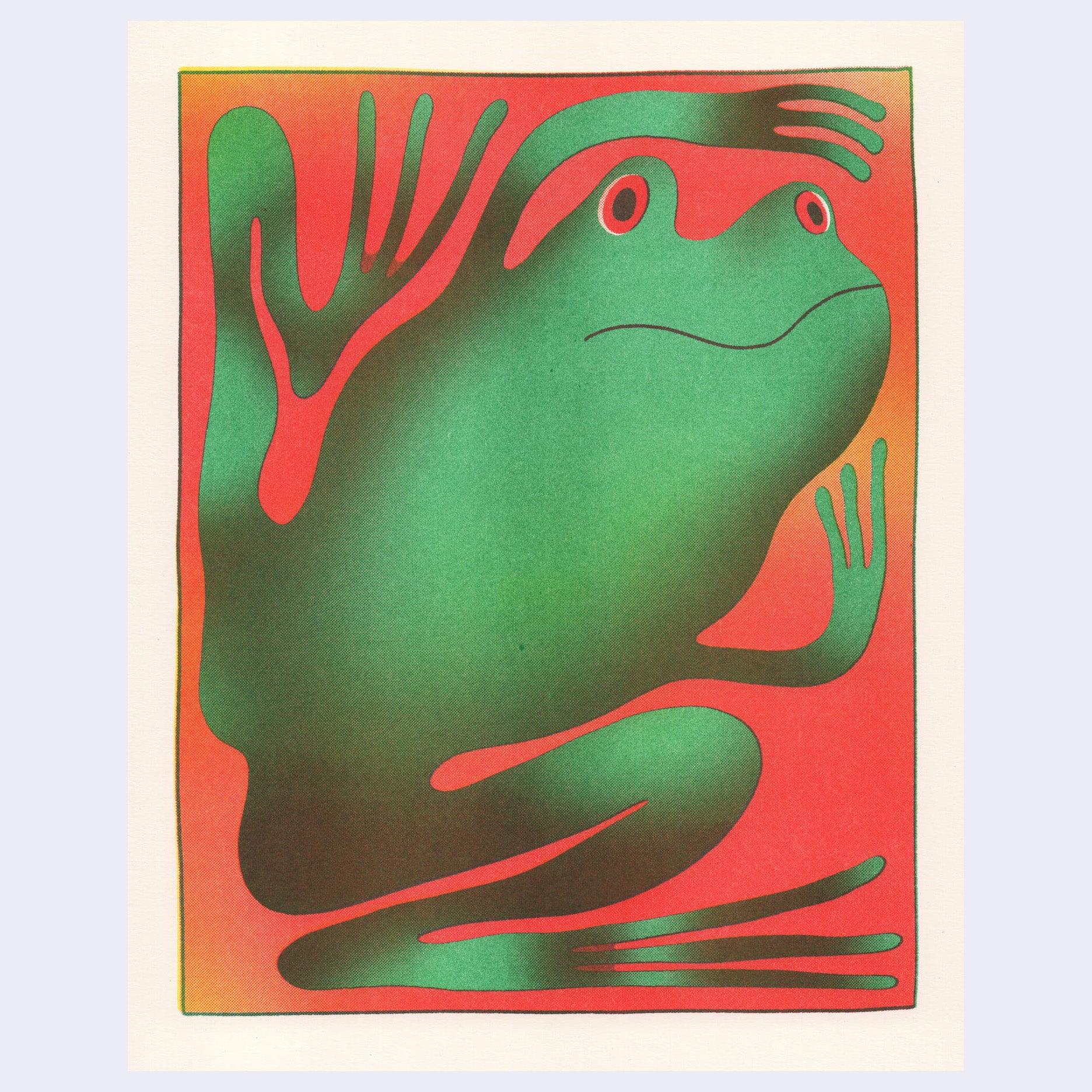 ANIMALS - #124 - Arlin Ortiz - "Frog" (Framed)
