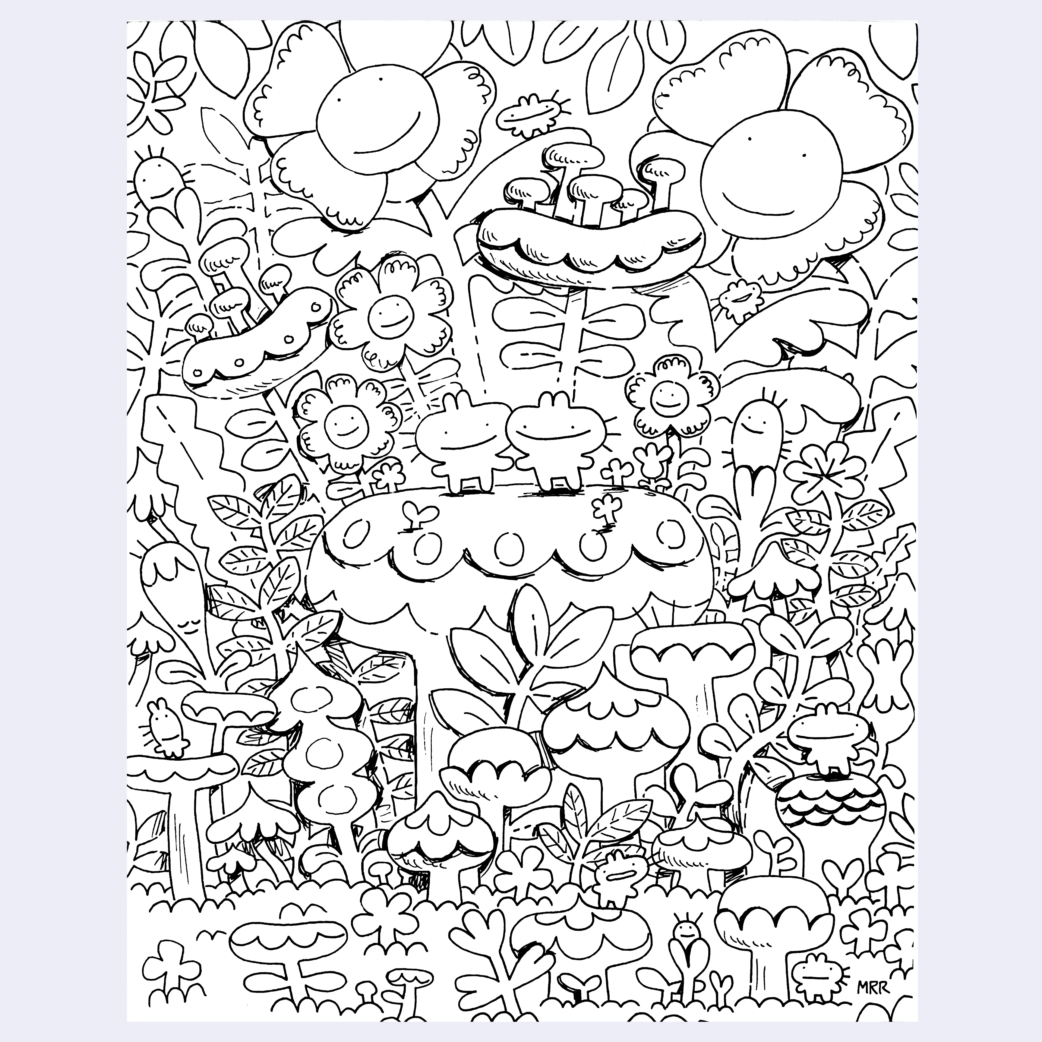 ANIMALS - #77 - Megan Rose Ruiz - "Bunny Forest Friends"