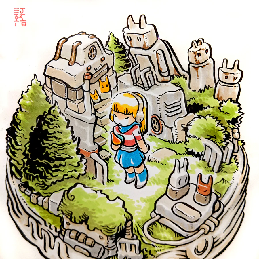 Autokite - Girl in Forest + 3D Print - #1 - Image 3
