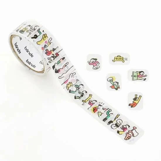 Bande - Very Busy Washi Sticker Roll (People Who Live in Notebooks) - Image 3