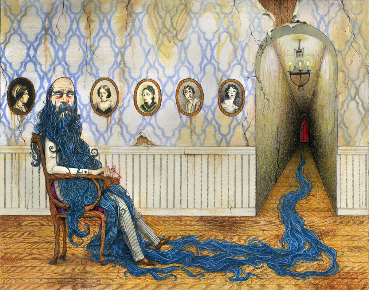Cassia Lupo - Bluebeard Print 8 x 10 inches