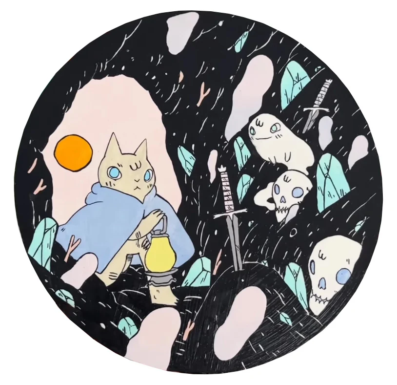 Circles - #36 - Deth P Sun - "Cat in Cave"
