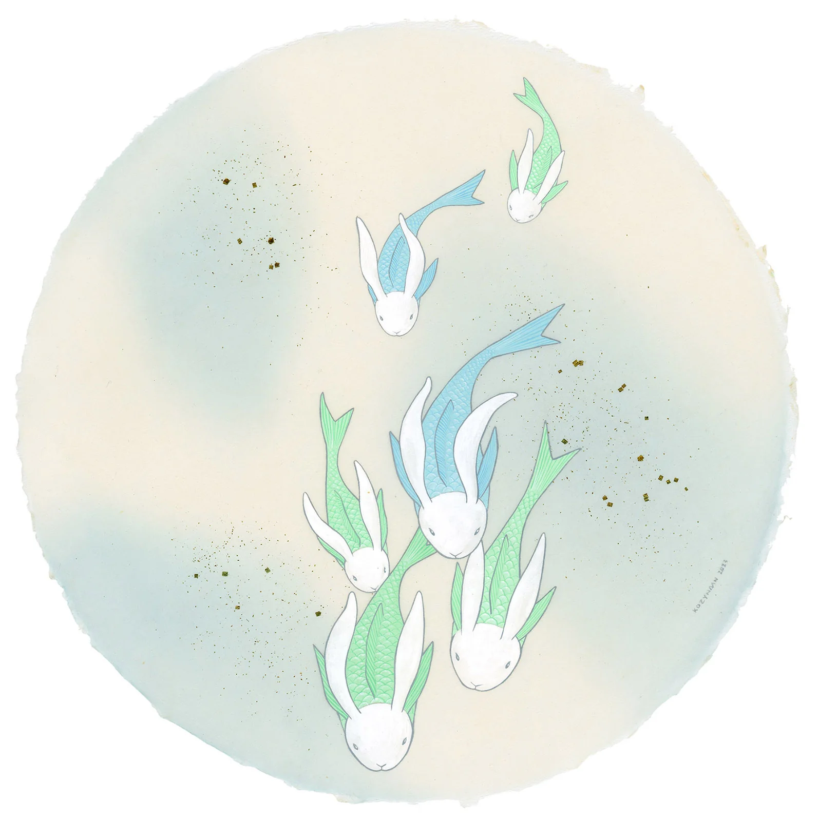 kozyndan - Memory Lane - #08 - "Schooling Bunnyfish (Blue)"