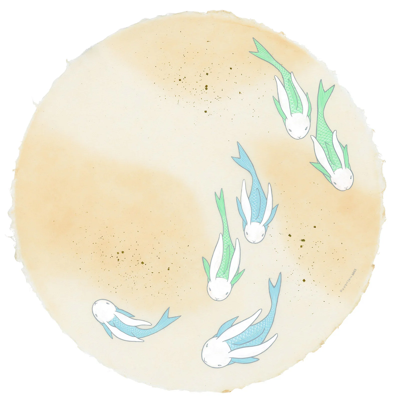 kozyndan - Memory Lane - #10 - "Schooling Bunnyfish (Orange)"