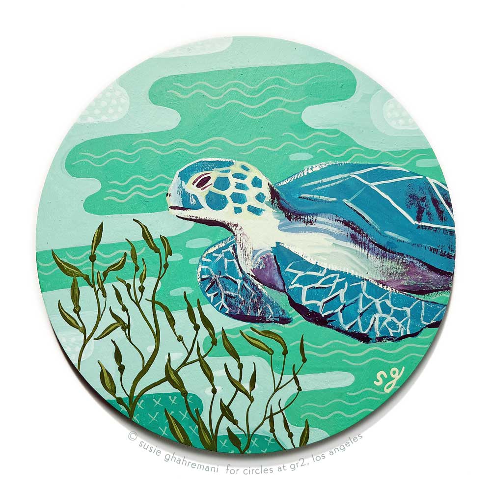 Susie Ghahremani - Bookish - #51 - "Porthole #2 (Turtle)"