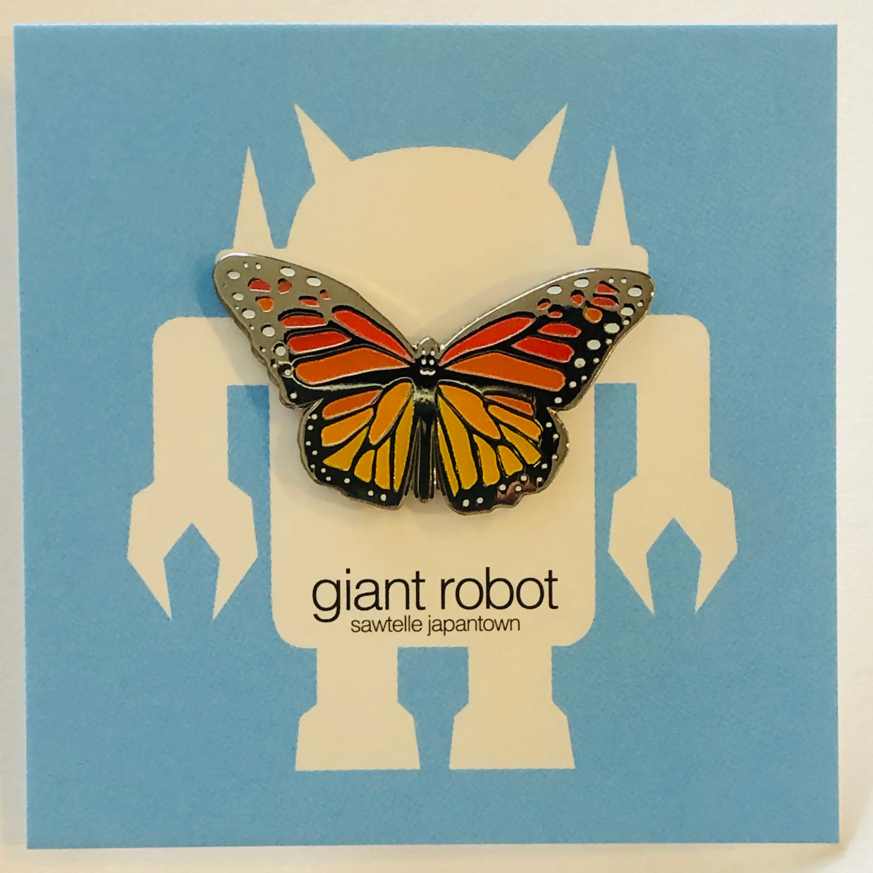Giant Robot - Monarch Butterfly Enamel Pin / Lapel Pin - Image 5