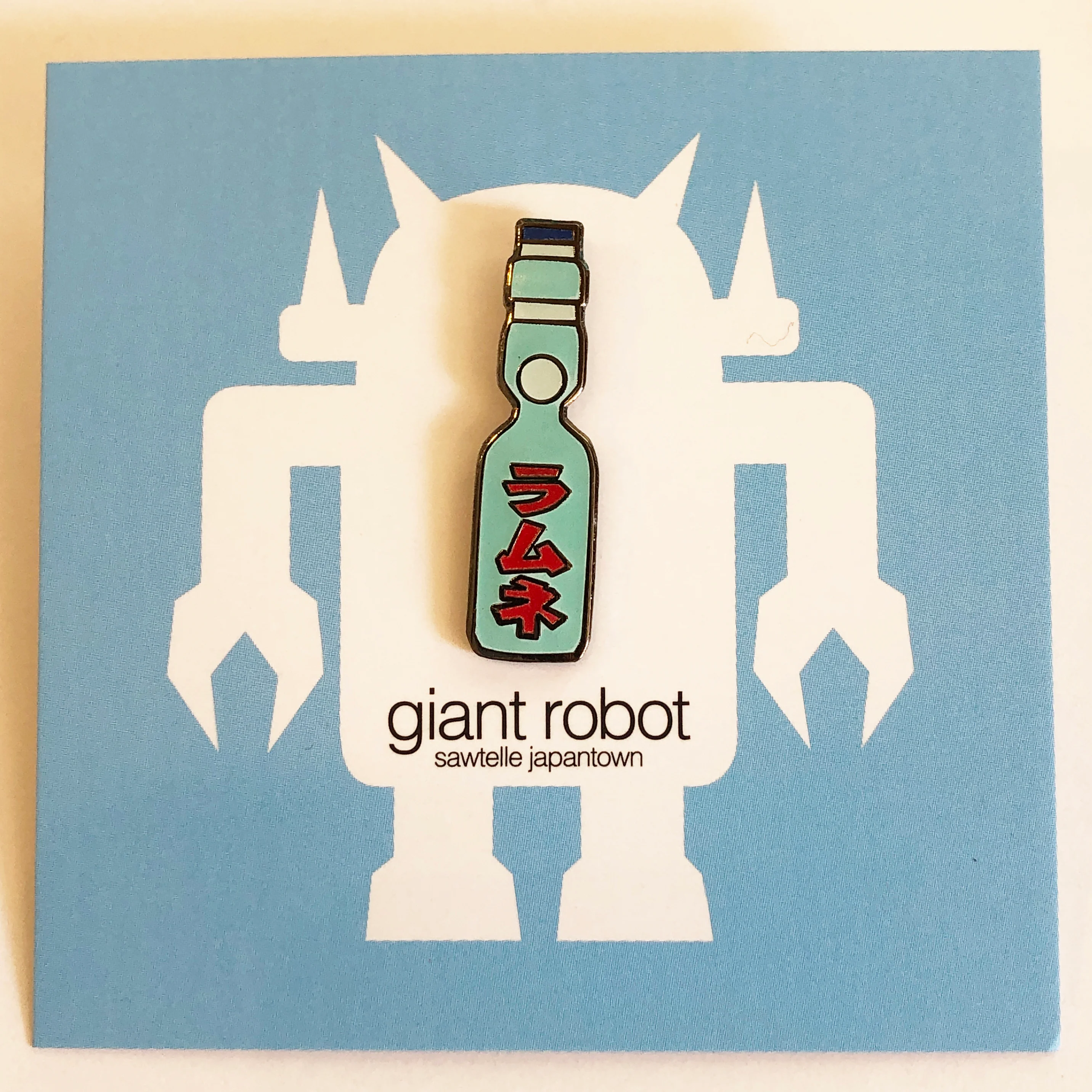 Giant Robot - Ramune Japanese Softdrink Enamel Pin Asian Popular Culture - Image 4