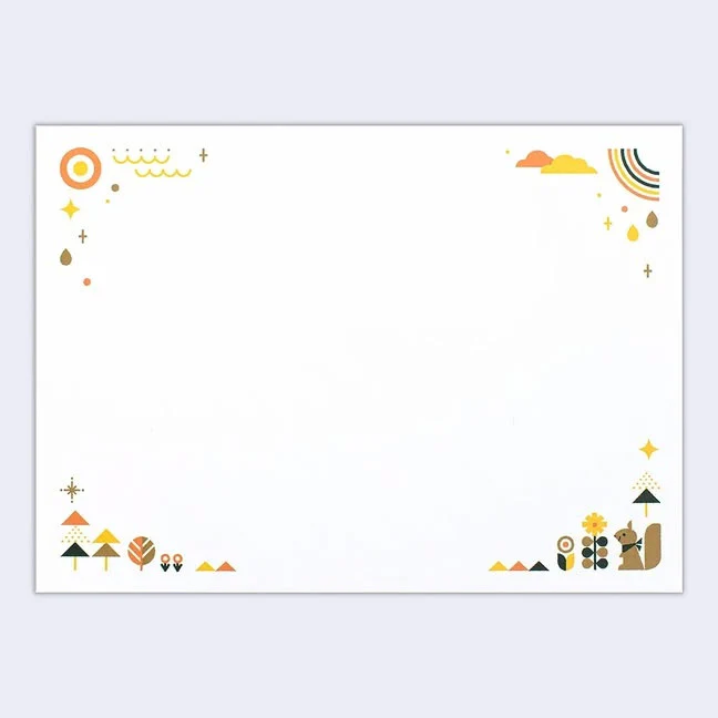 CREALD - For You Bear & Animals Greeting Card (Yellow) - Image 3