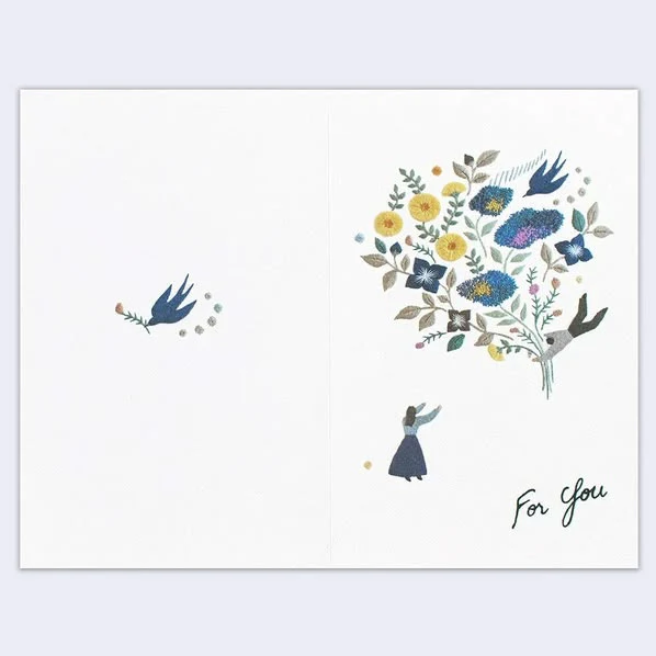 CREALD - For You Bouquet of Flowers Greeting Card - Image 2
