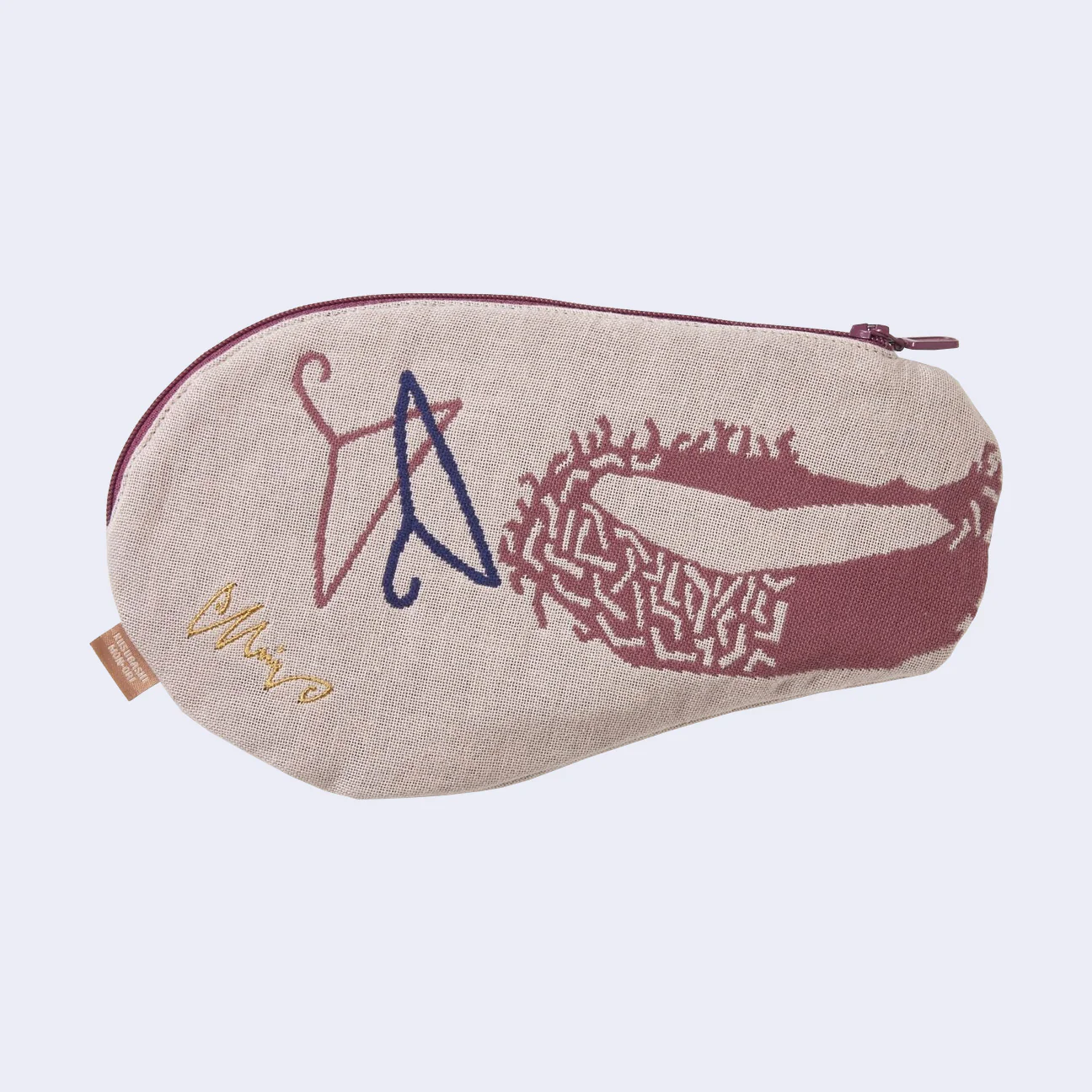Crow w/ Hanger Zip Pouch/Bag (Purple) - Image 2