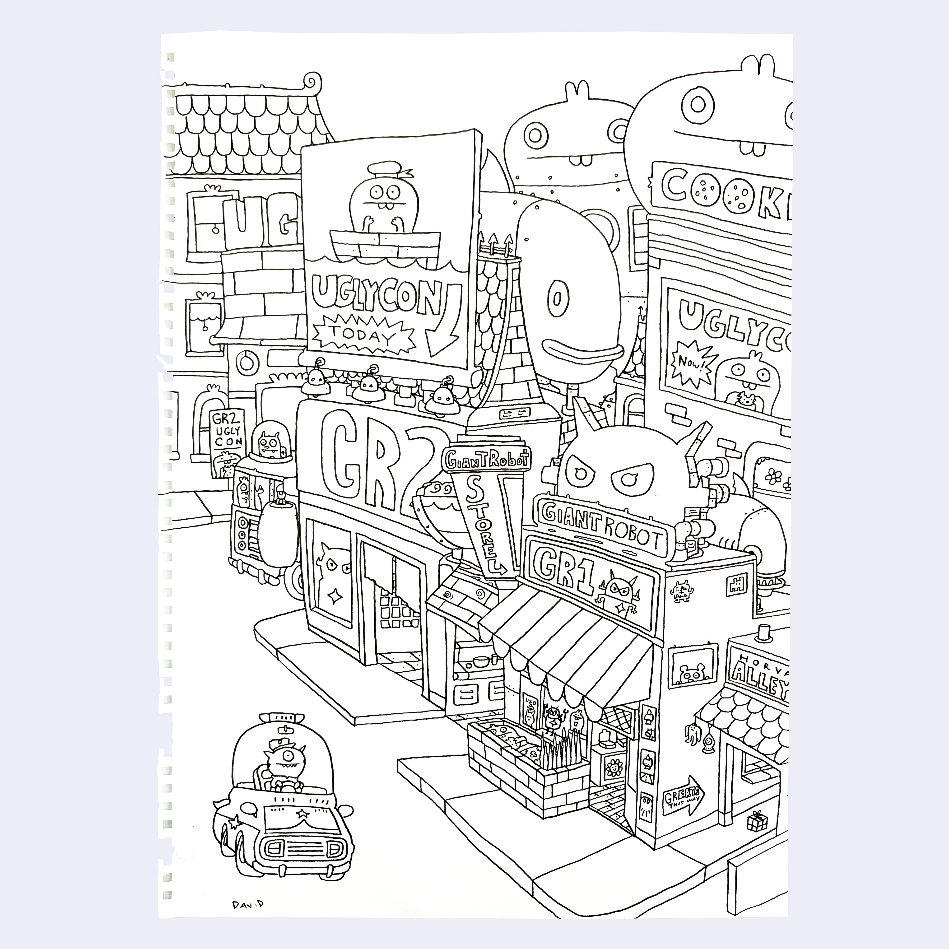 David Horvath - "Origins Sketch" Original Drawing