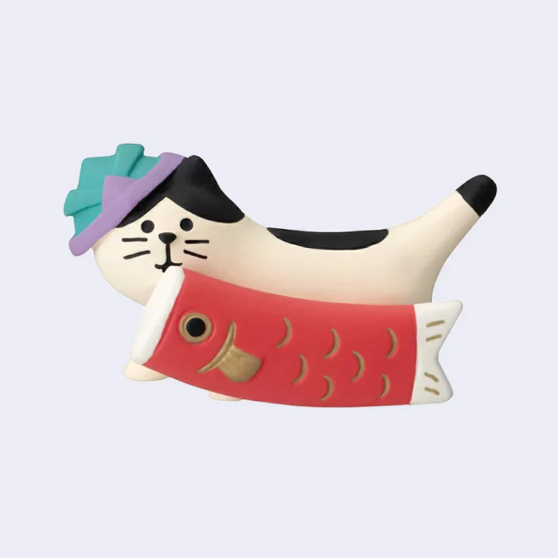 Decole - Koinobori Carrying Cat Miniature Animal Figure