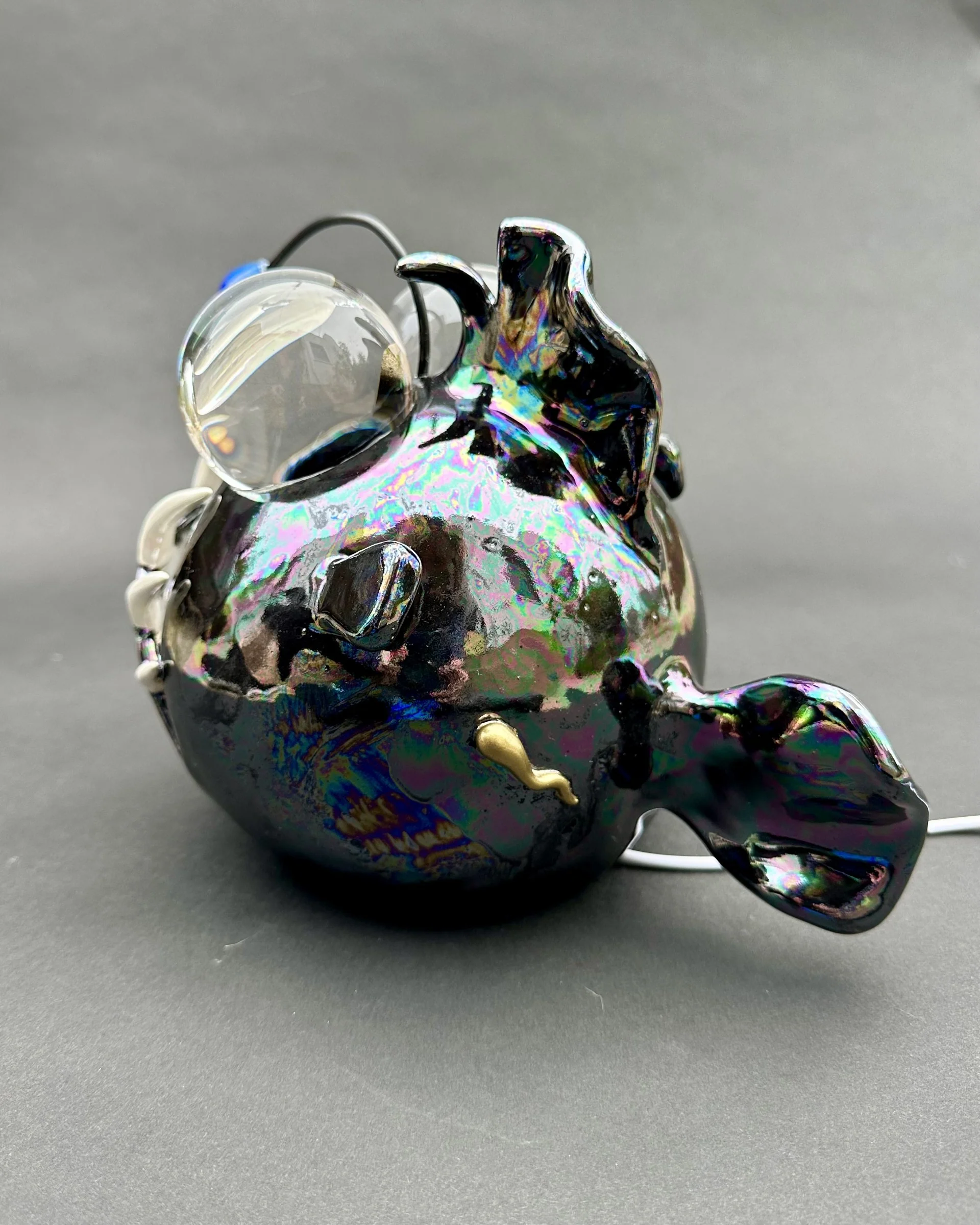 Dino Show 2025 - Clai Ceramics by Connie Lai - "Vampire Of The Sea" (Angler) - Image 4