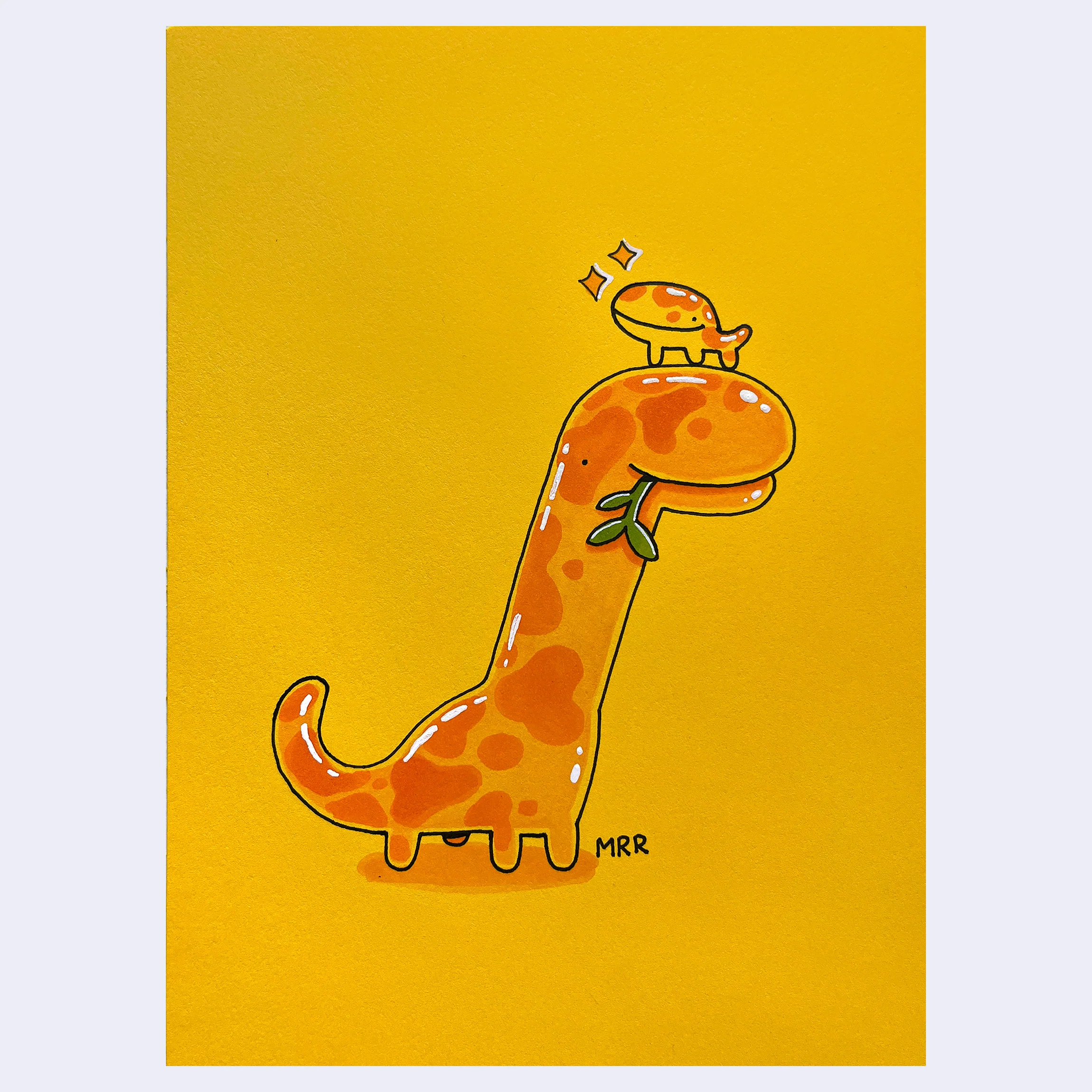 Dino Show 2025 - Megan Rose Ruiz - "Dino with Leaf"