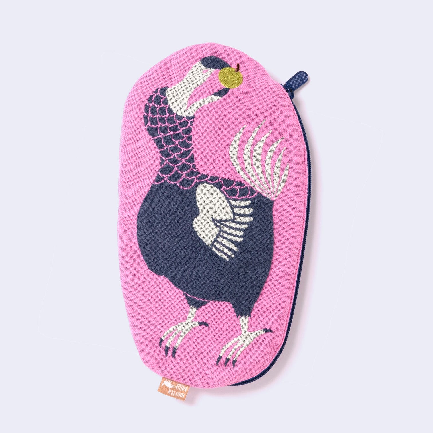 Dodo Bird Zip Pouch/Bag (Pink)