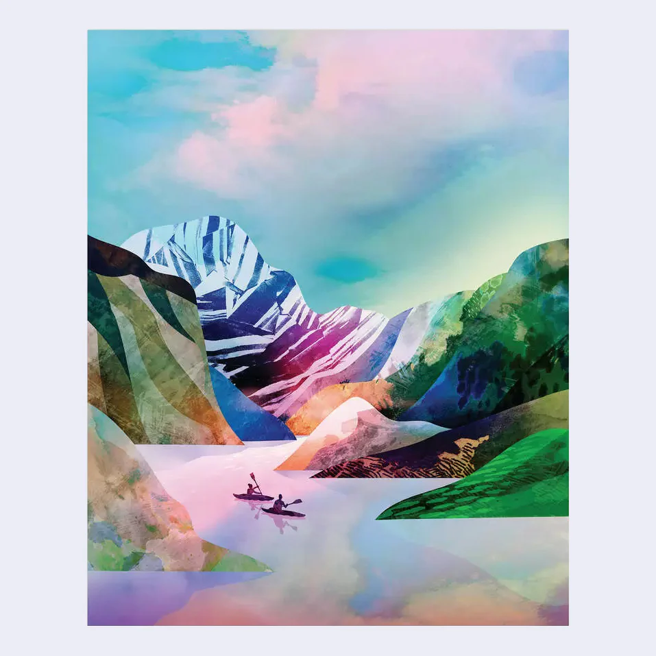 Durido - Kayak Couple Print