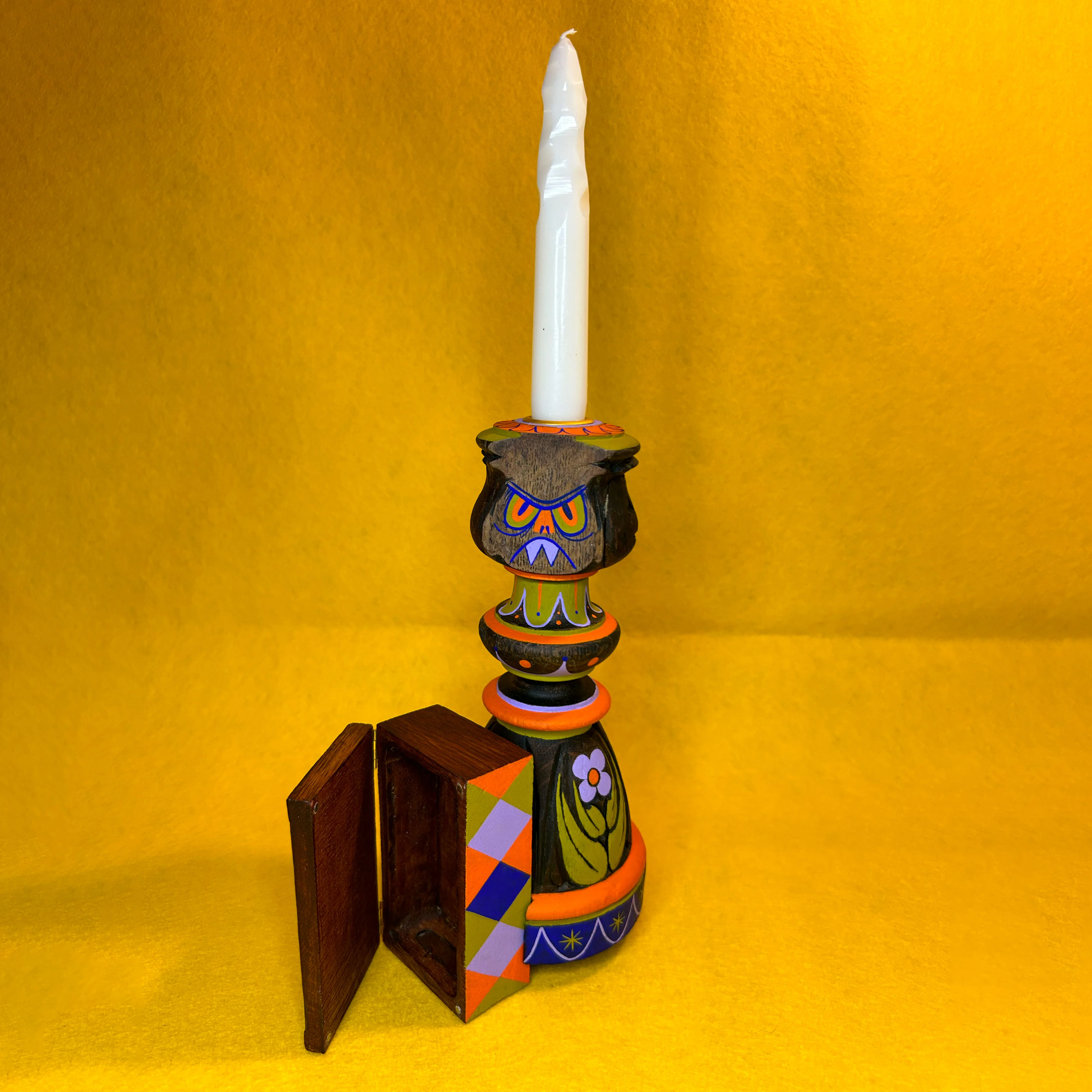 Erick Martinez - Splinters and Thread - #38 - "Two Faced (Candle Holder)" - Image 2