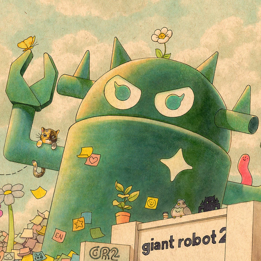 Felicia Chiao - "Giant Robot Cover" Art Print (Giant Robot: Thirty Years of Defining Asian American Pop Culture) - Image 3