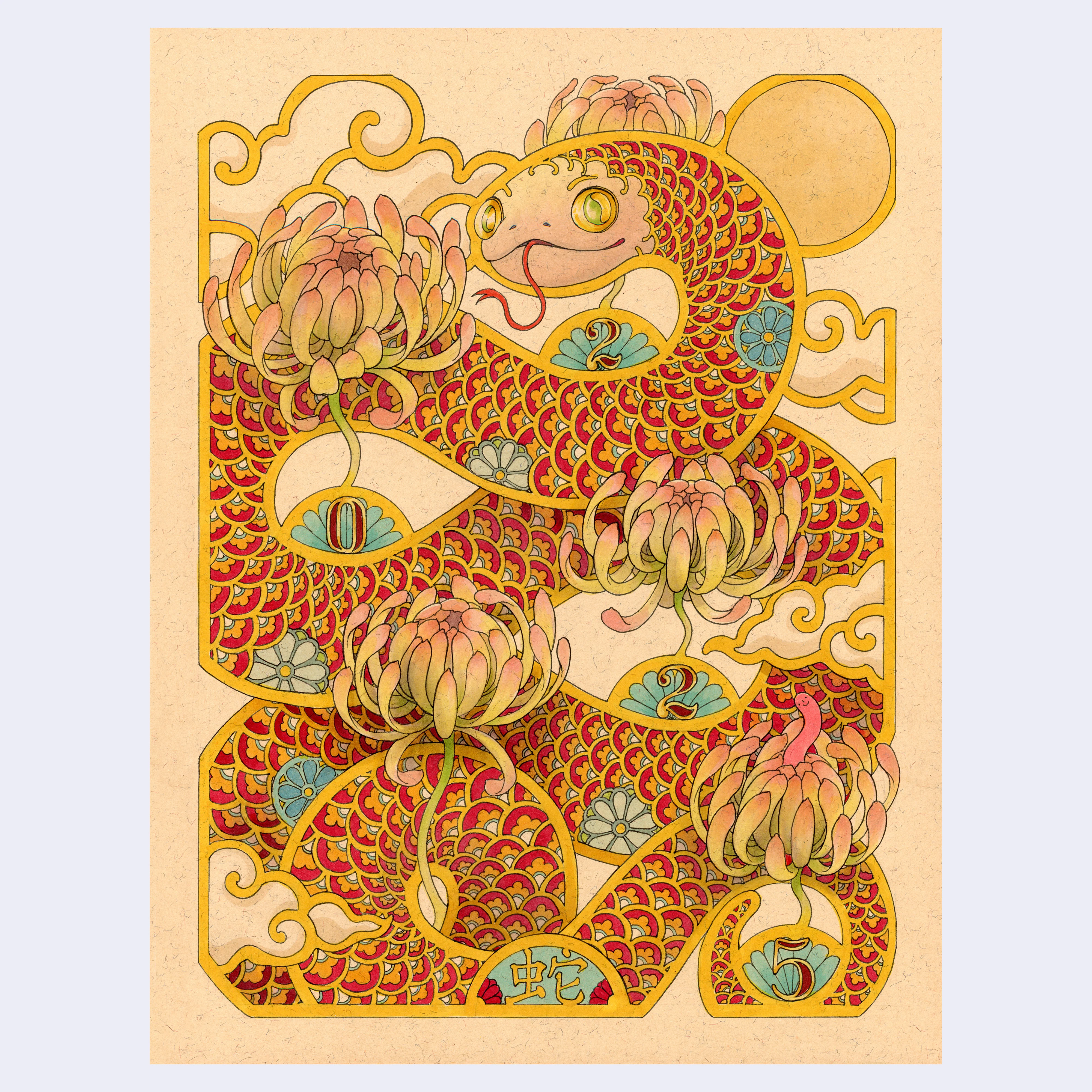 Felicia Chiao - online "Year of the Snake" Art Print