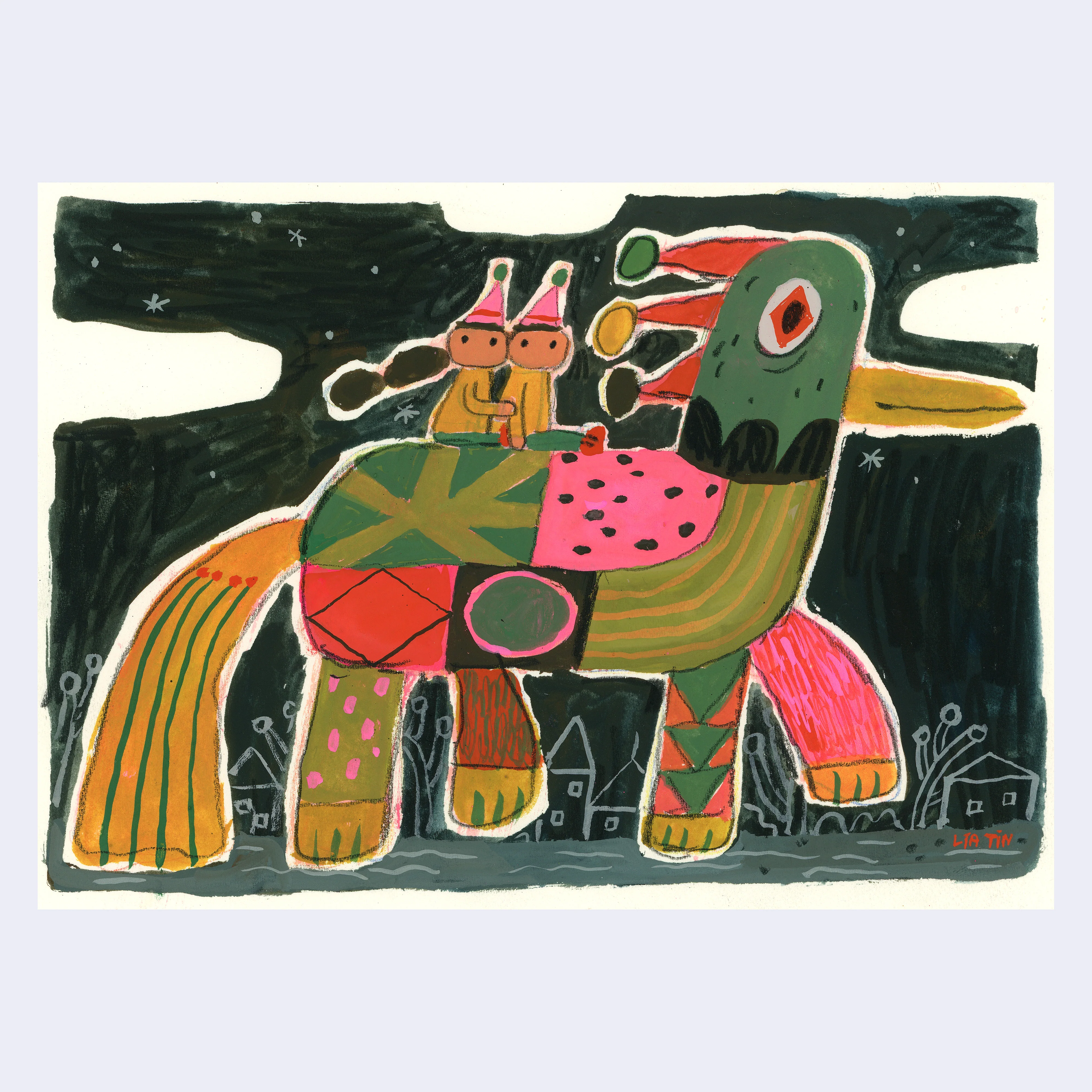 Five by Seven - #37 - Lia Tin - "Night Dwellers"