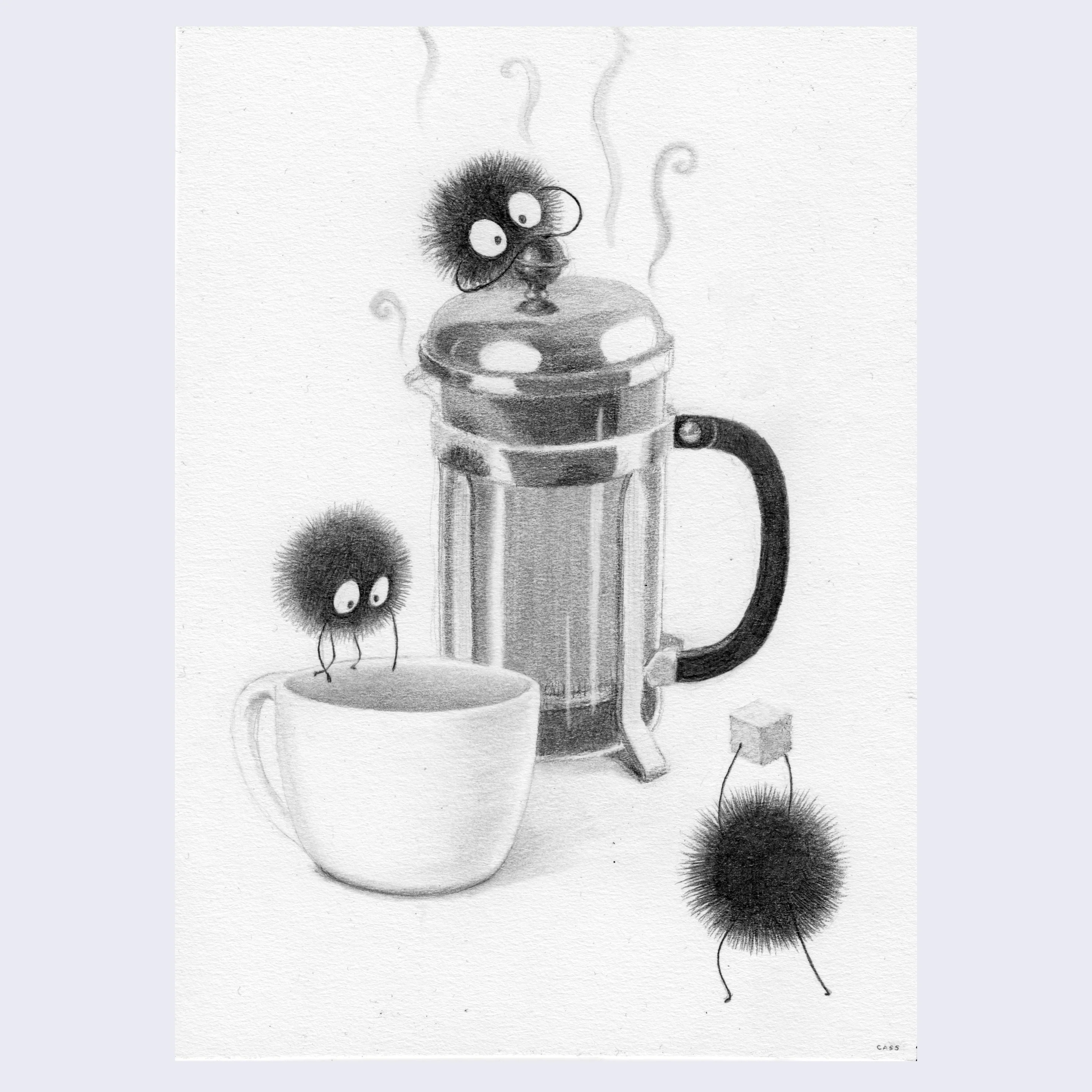 Cassia Lupo - "Coffee Sprites" Art Print