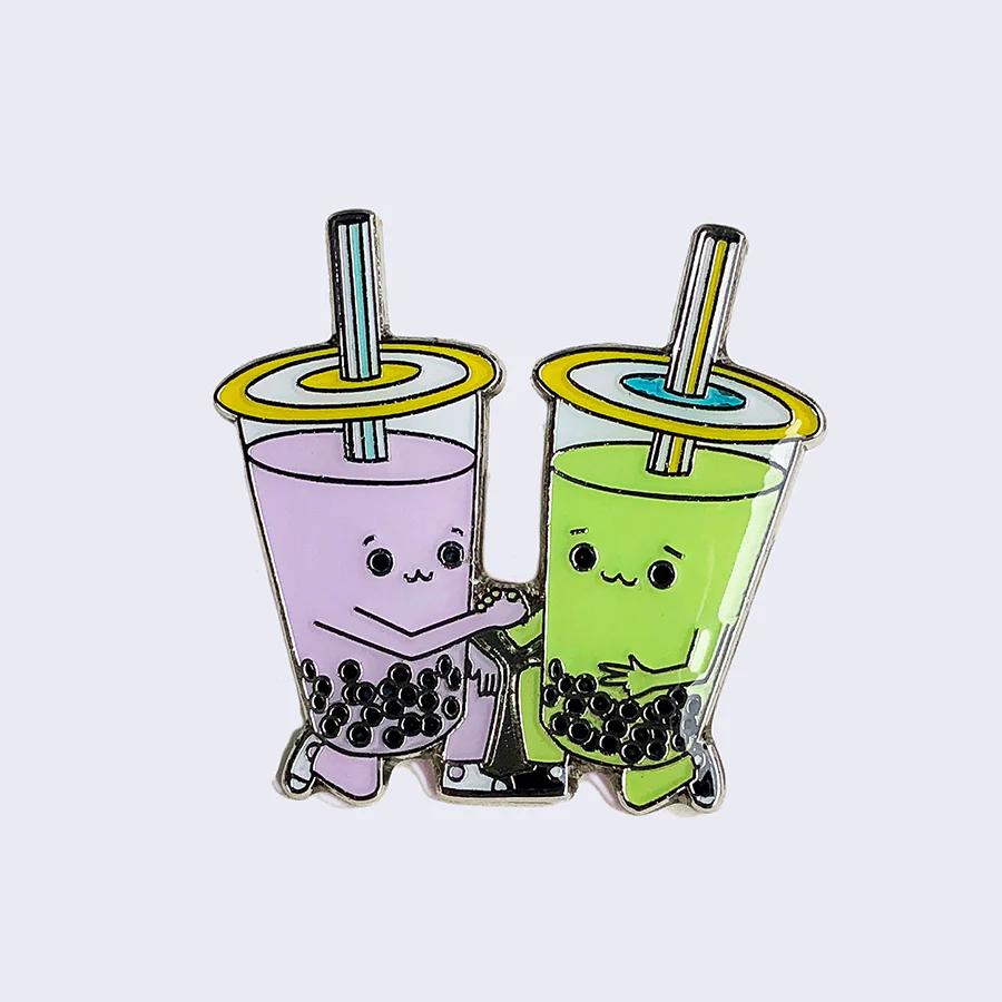 Giant Robot - Boba Bros Enamel Pin