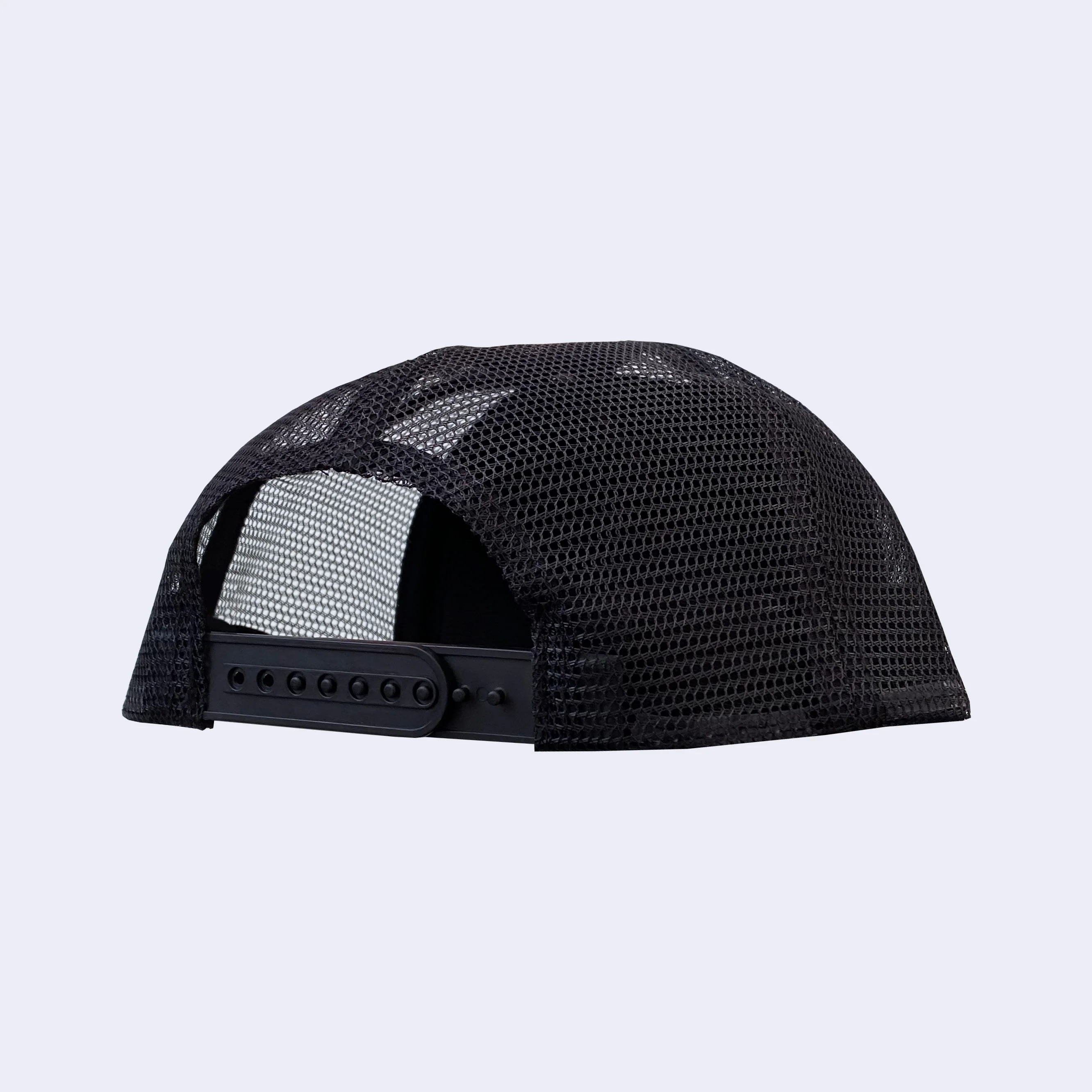 Giant Robot - Cursive Mesh Hat (Black w/ Yellow) - Image 2