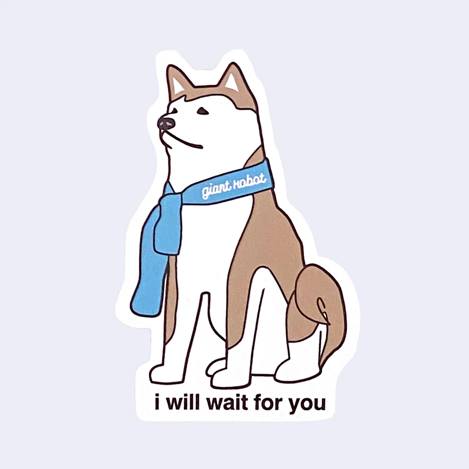 Giant Robot - Hachiko Shiba Inu Sticker