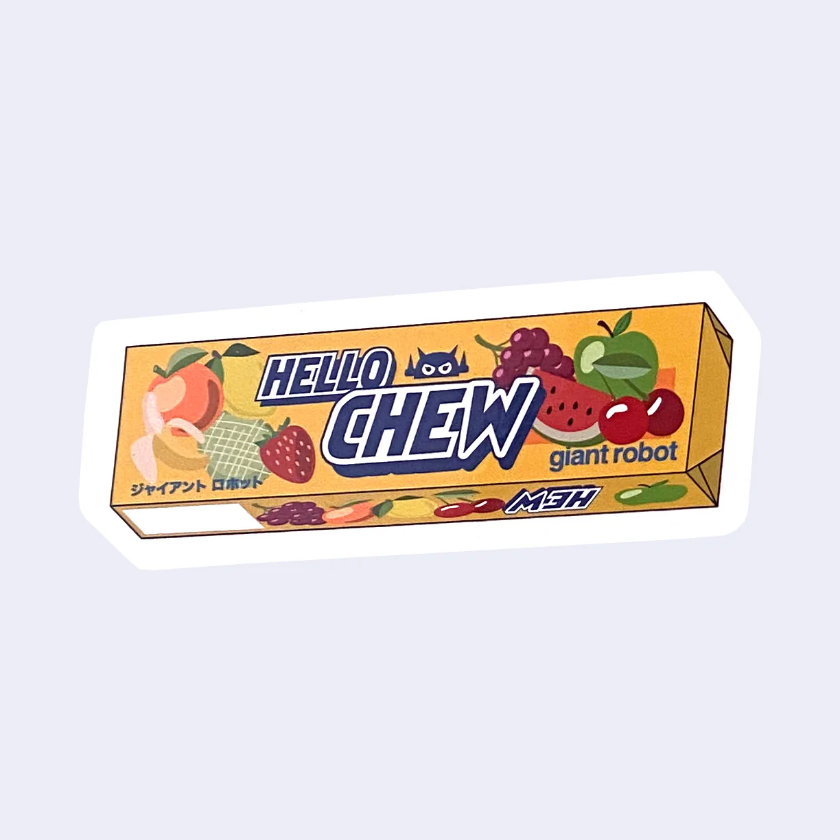 Giant Robot - Hello Chew Hi-Chew Candy (Yellow) Sticker