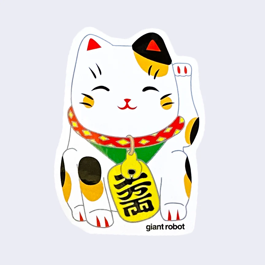 Giant Robot - Lucky Cat Maneki Sticker