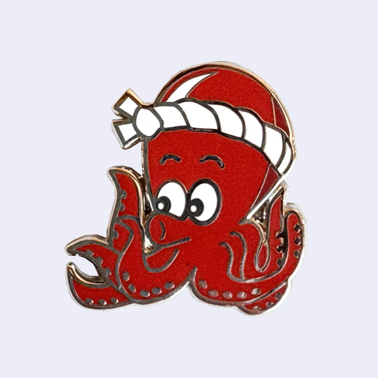 Giant Robot - Red Takoyaki Octopus Chef Enamel Pin