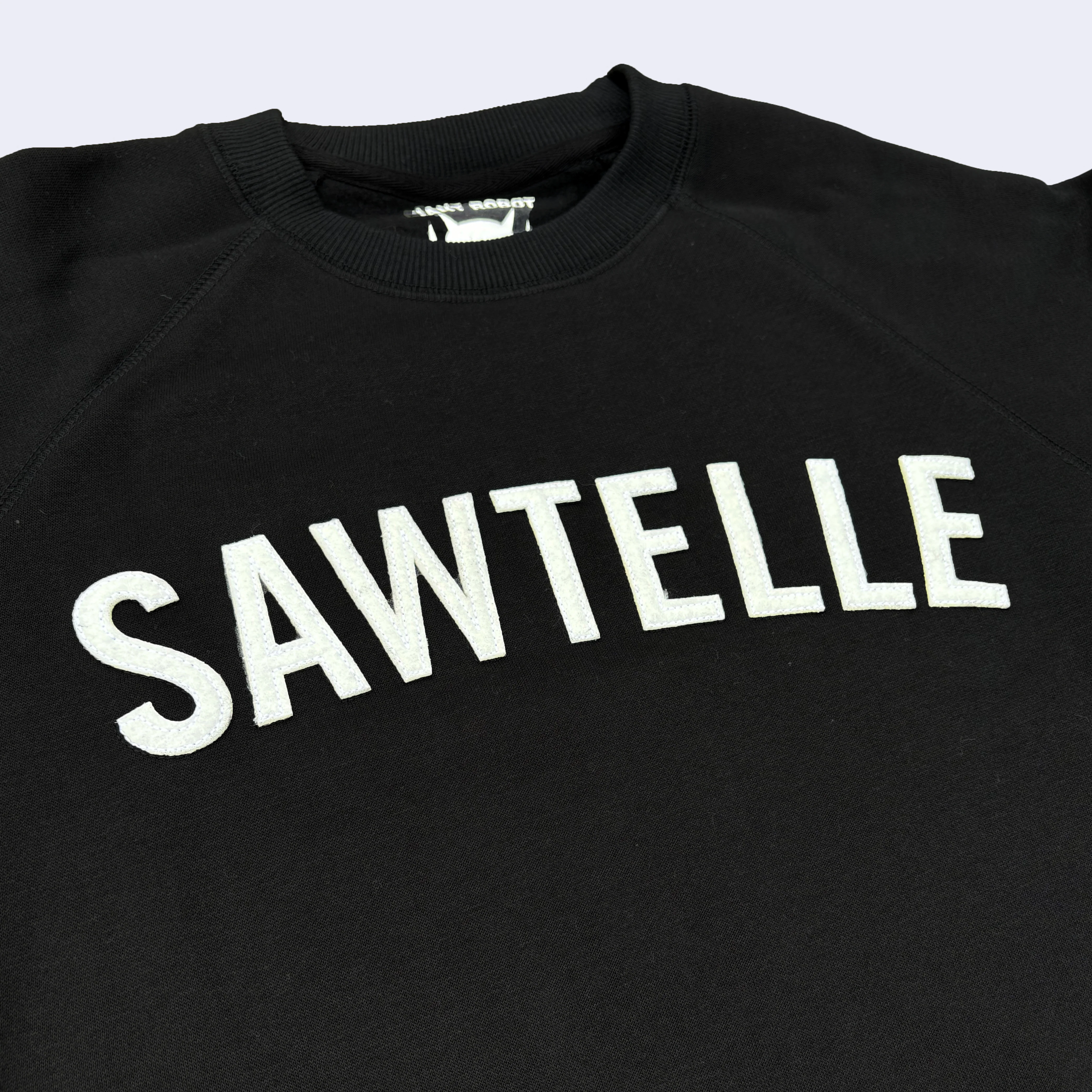 Giant Robot - Sawtelle Raglan Pull-Over Sweatshirt (Black) - Image 2