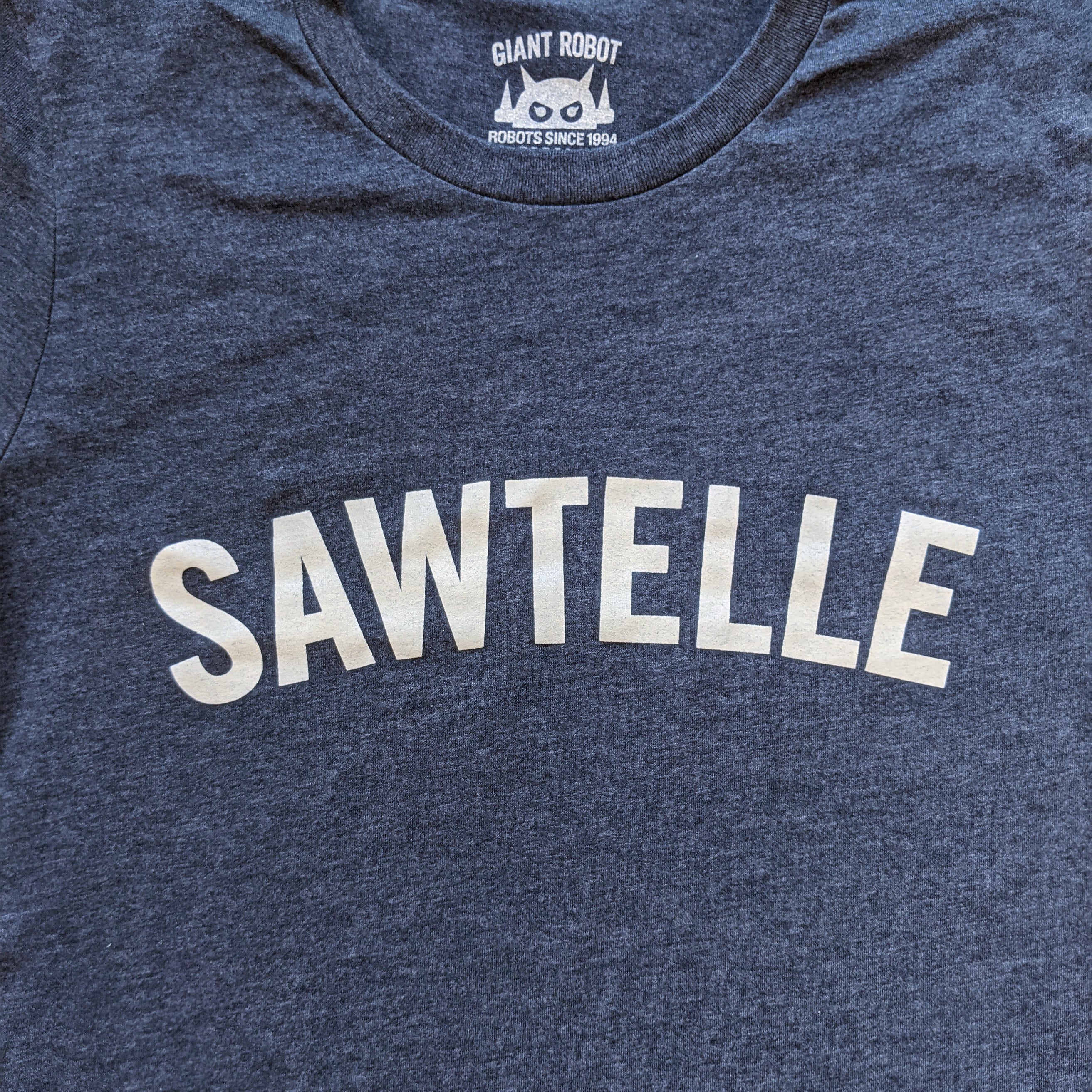 Giant Robot - Sawtelle T-shirt (Heather Blue) - Image 2