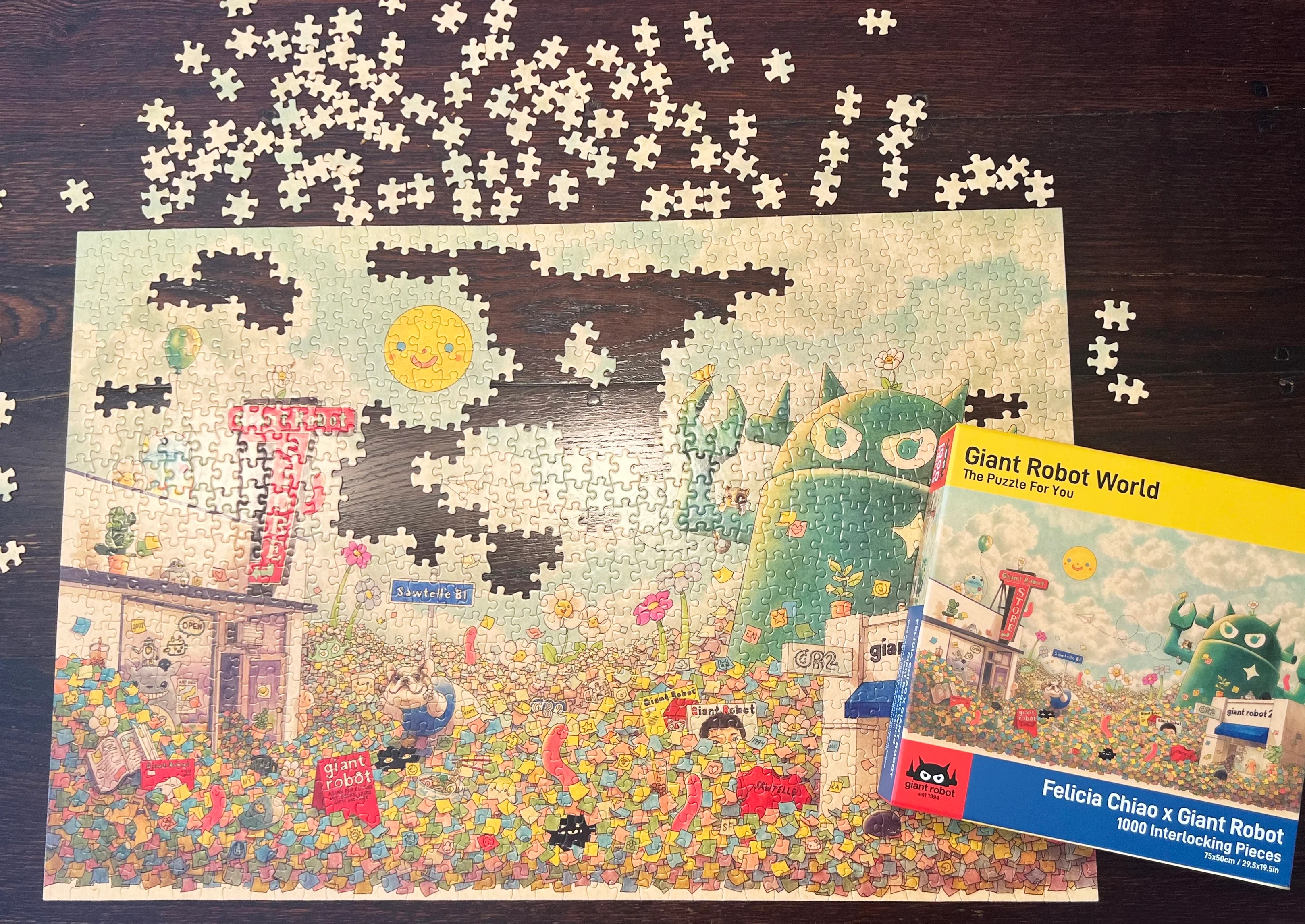 Giant Robot x Felicia Chiao: Giant Robot World - 1000 Piece Puzzle - Image 3