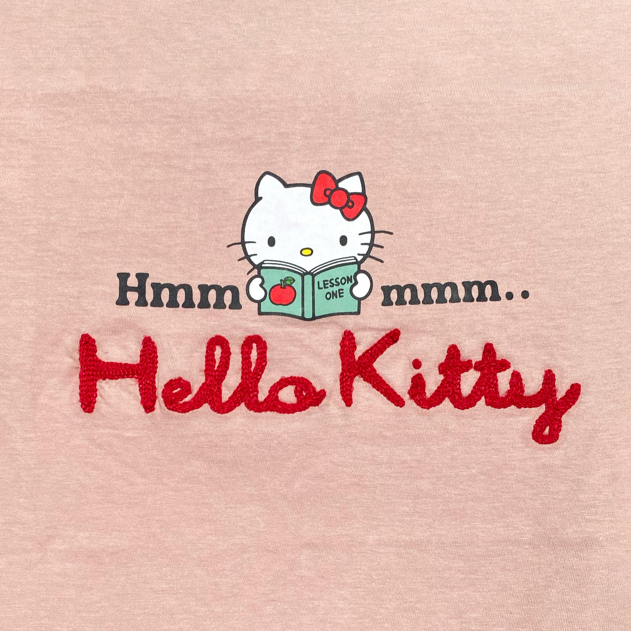 Hello Kitty "Hmmmmm.." Long Sleeve Shirt (Pink) - Image 2