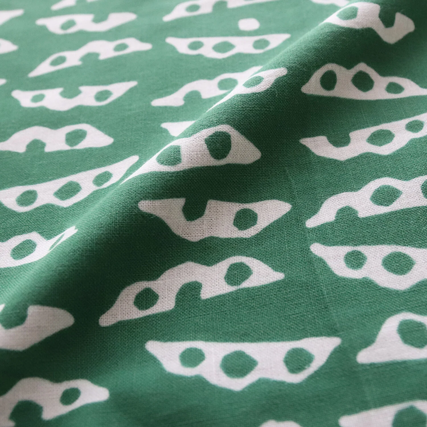 IKS Collection - Edamame Cotton Tenugui/Tea Towel (Green) - Image 2