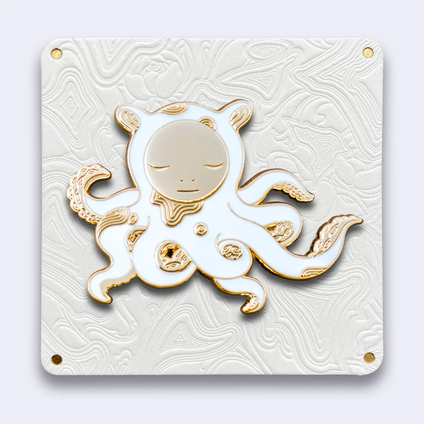 James Jean - Oswald Enamel Pin (Bleached)