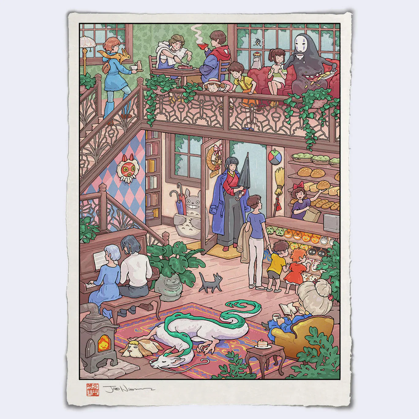 Jed Henry - Cozy Cafe Giclee Print