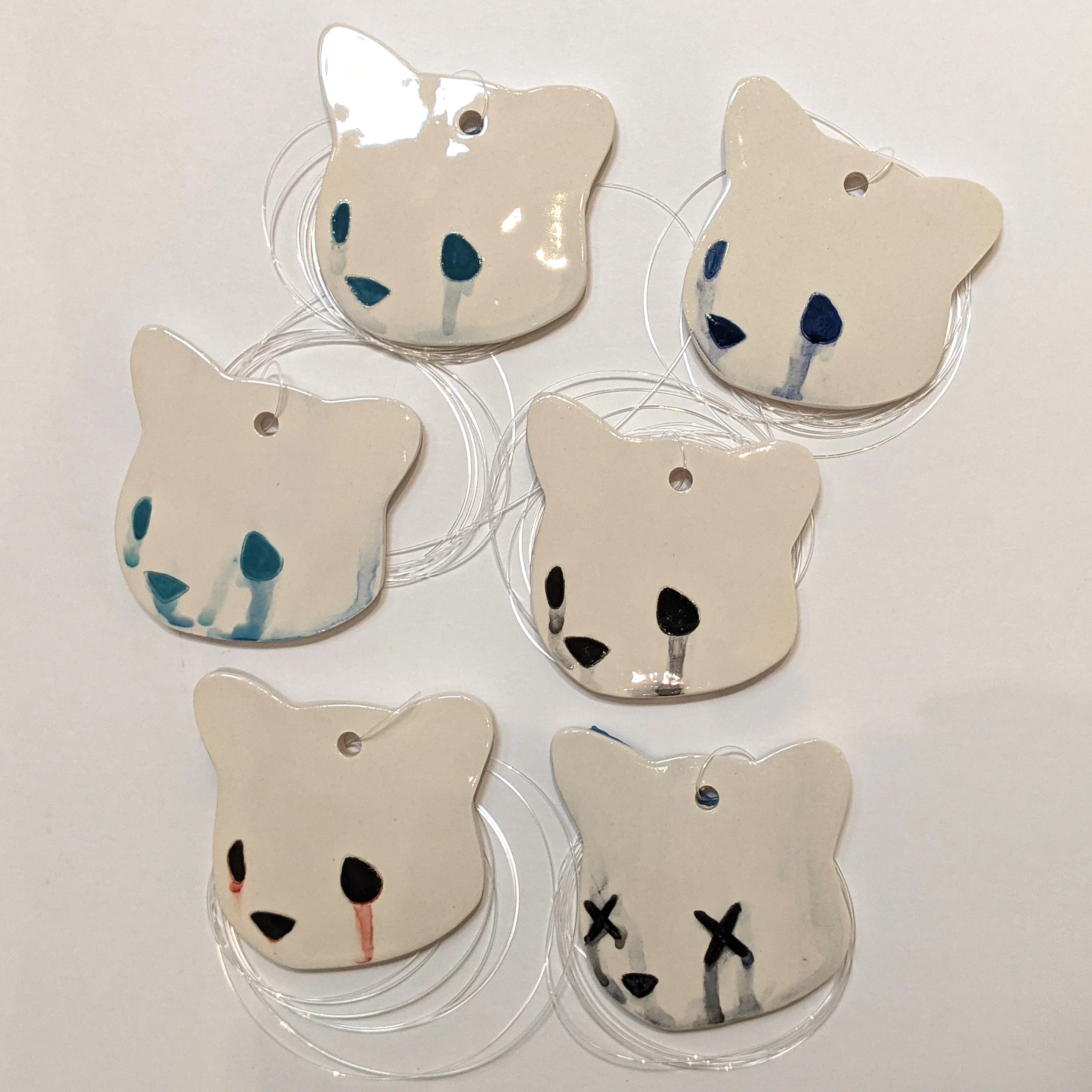 Jenn Lima - Luke Chueh: More Drawings - 4" Small Ceramic Bear Head (Facing Left)