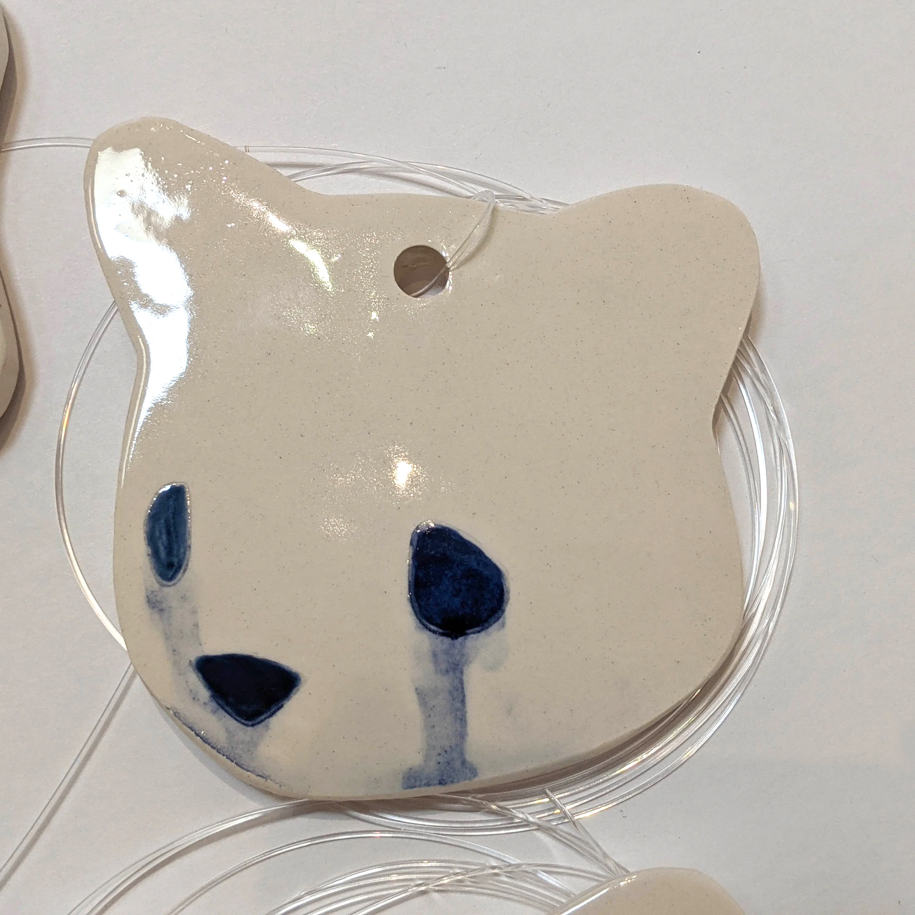 Jenn Lima - Luke Chueh: More Drawings - 4" Small Ceramic Bear Head (Facing Left) - Image 3