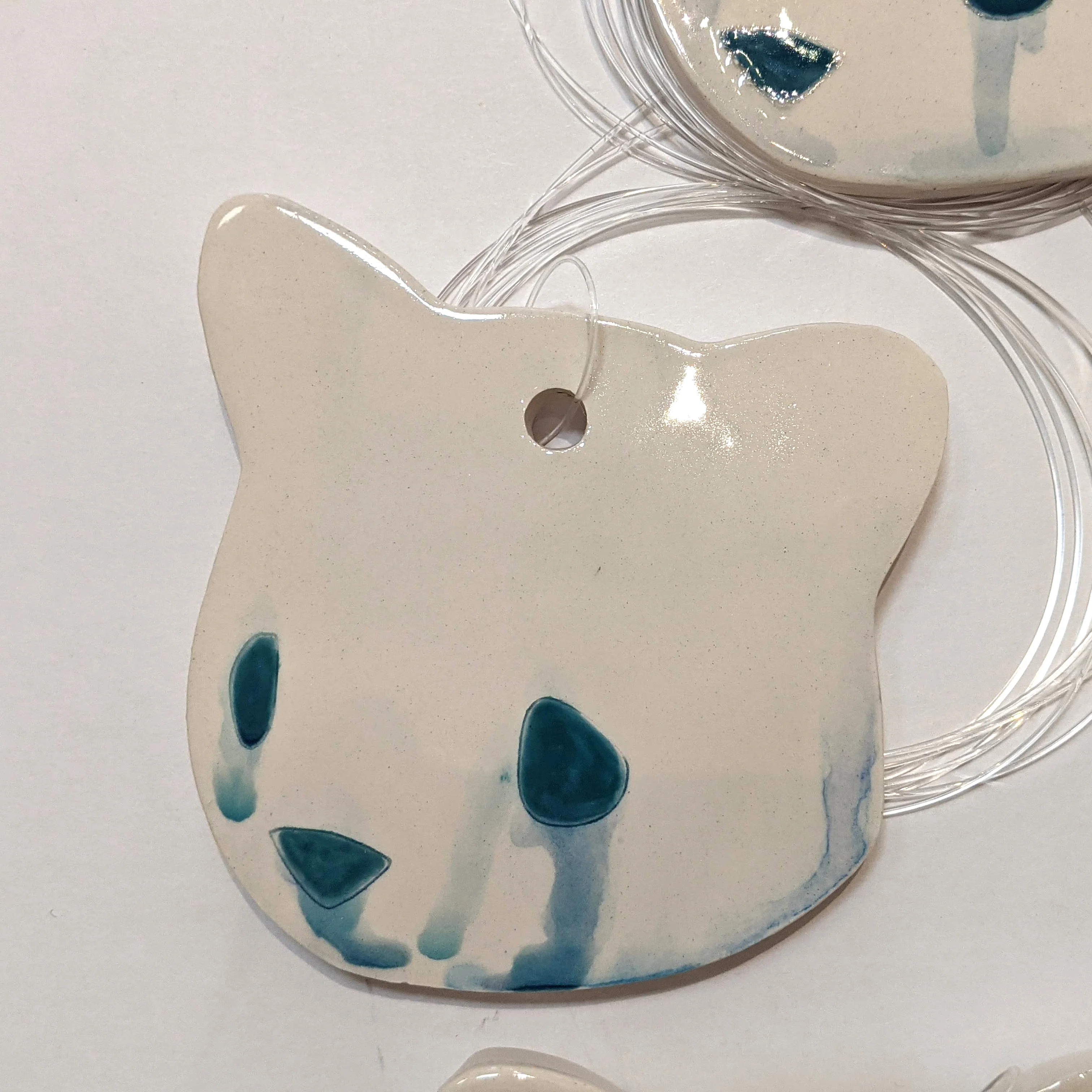 Jenn Lima - Luke Chueh: More Drawings - 4" Small Ceramic Bear Head (Facing Left) - Image 5