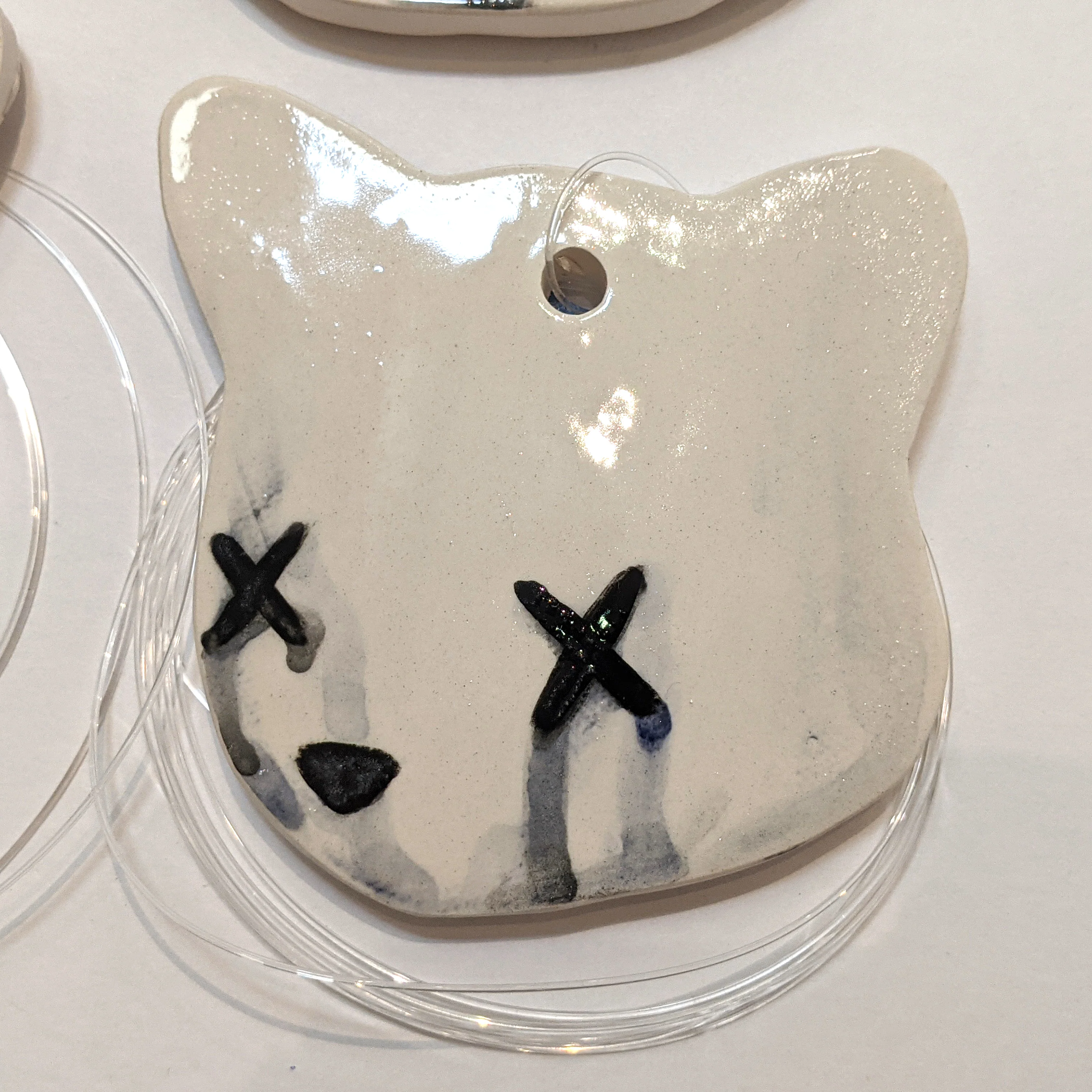 Jenn Lima - Luke Chueh: More Drawings - 4" Small Ceramic Bear Head (Facing Left) - Image 6