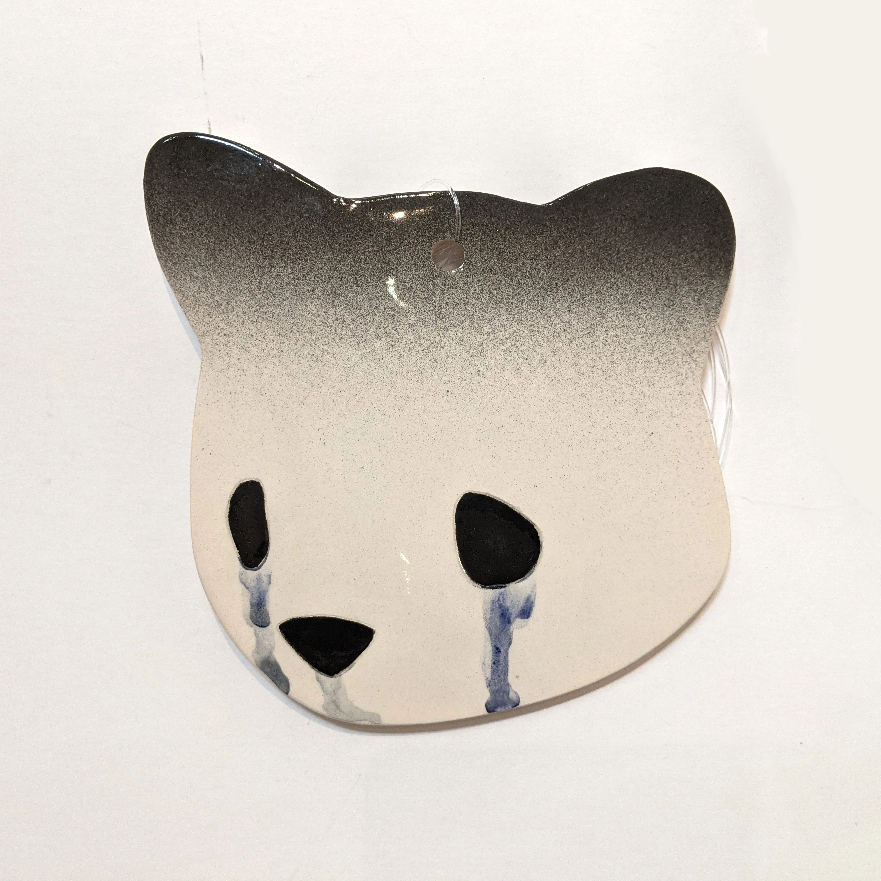 Jenn Lima - Luke Chueh: More Drawings - Ombre Black Ceramic Bear Head - Image 2