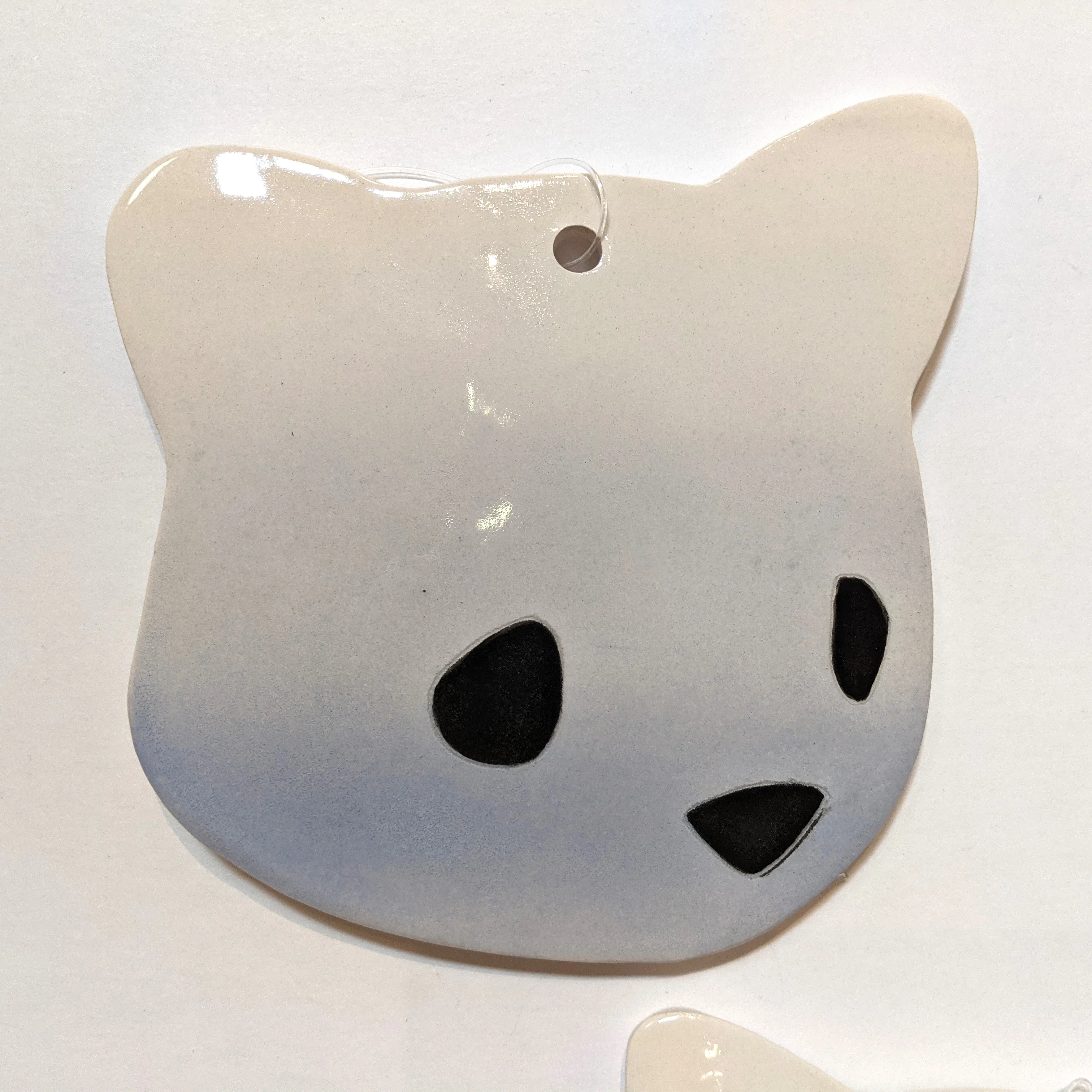 Jenn Lima - Luke Chueh: More Drawings - Ombre Blue Ceramic Bear Head - Image 2