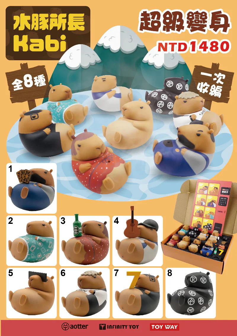 Kabi Capybara Collectible Figure (Assorted) - Image 3