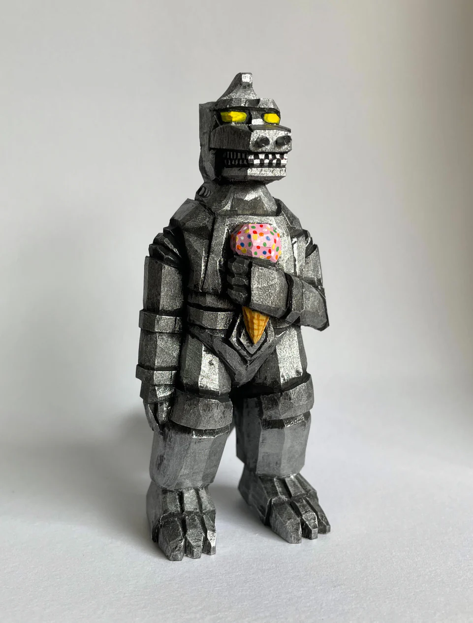 Kaiju 2022 - Jaime Soto - “Mechagodzilla Enjoying Strawberry Ice Cream” - Image 2
